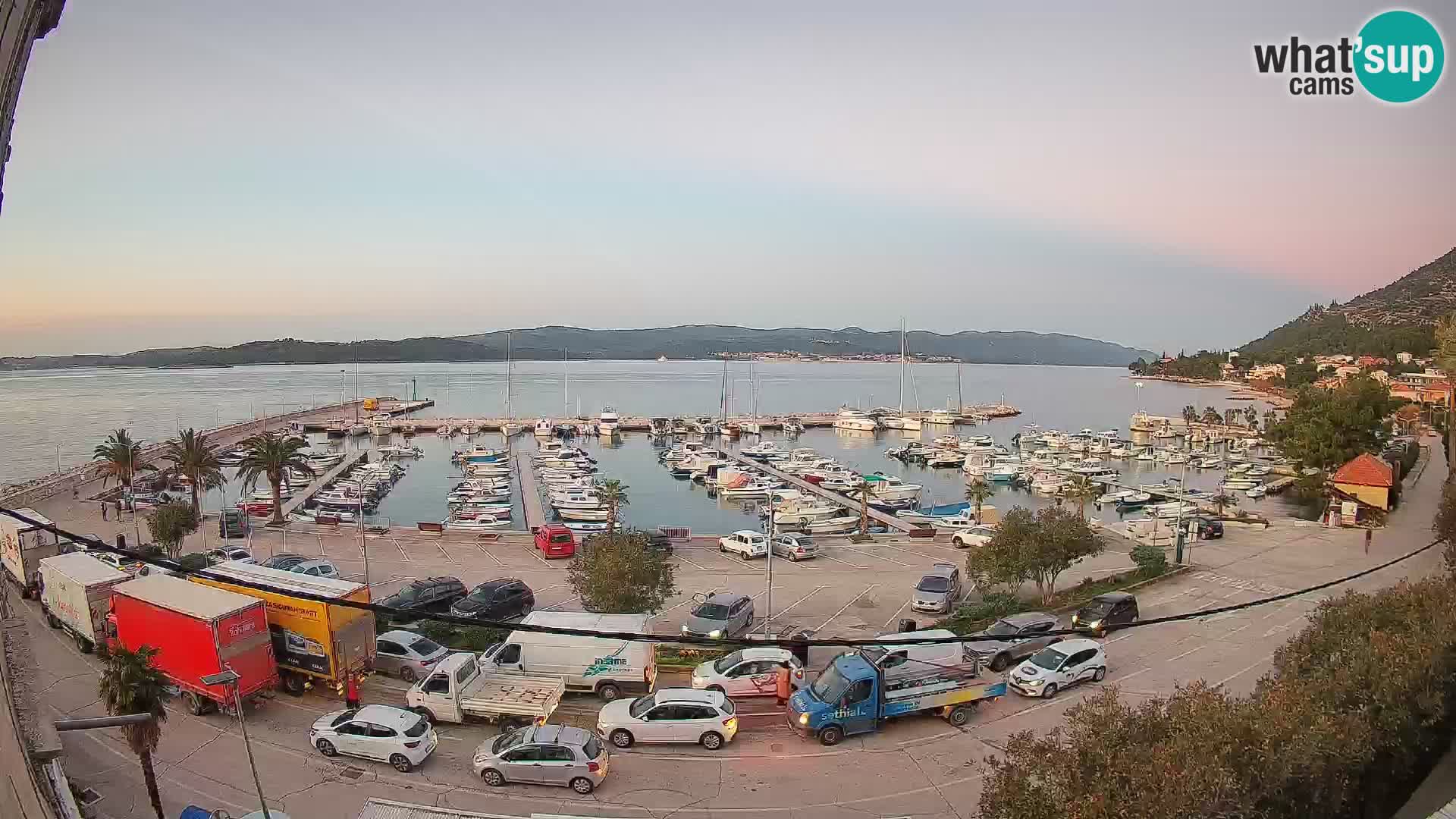 Webcam Orebić Riva – Ferry vers Korčula en direct
