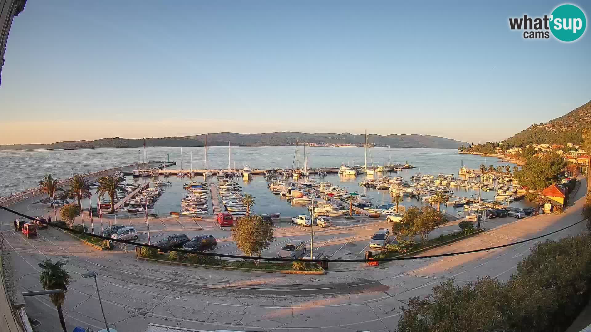 Webcam Orebić Uferpromenade – Fähre nach Korčula Live