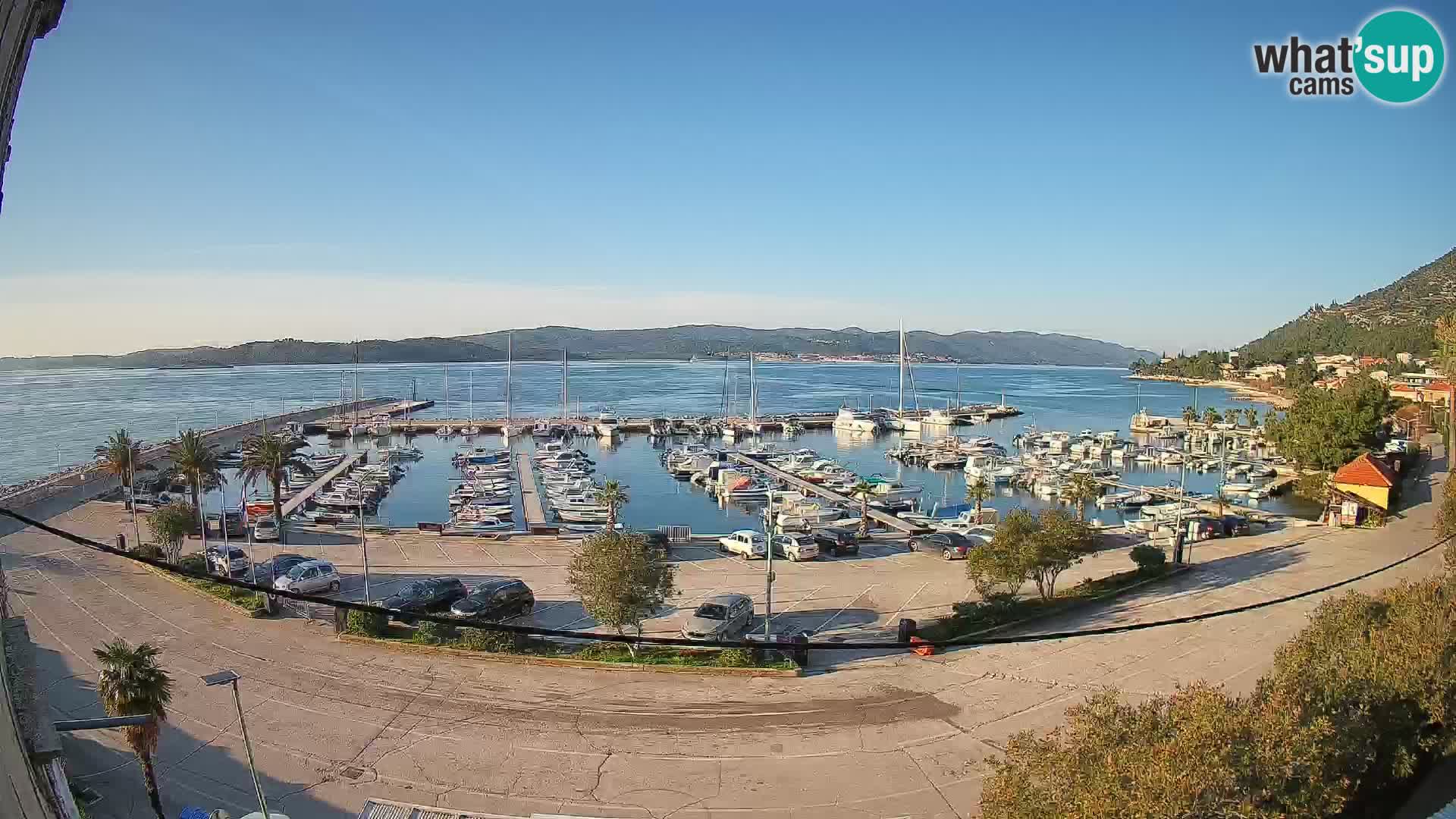 Webcam Orebić Riva – Ferry to Korčula Live