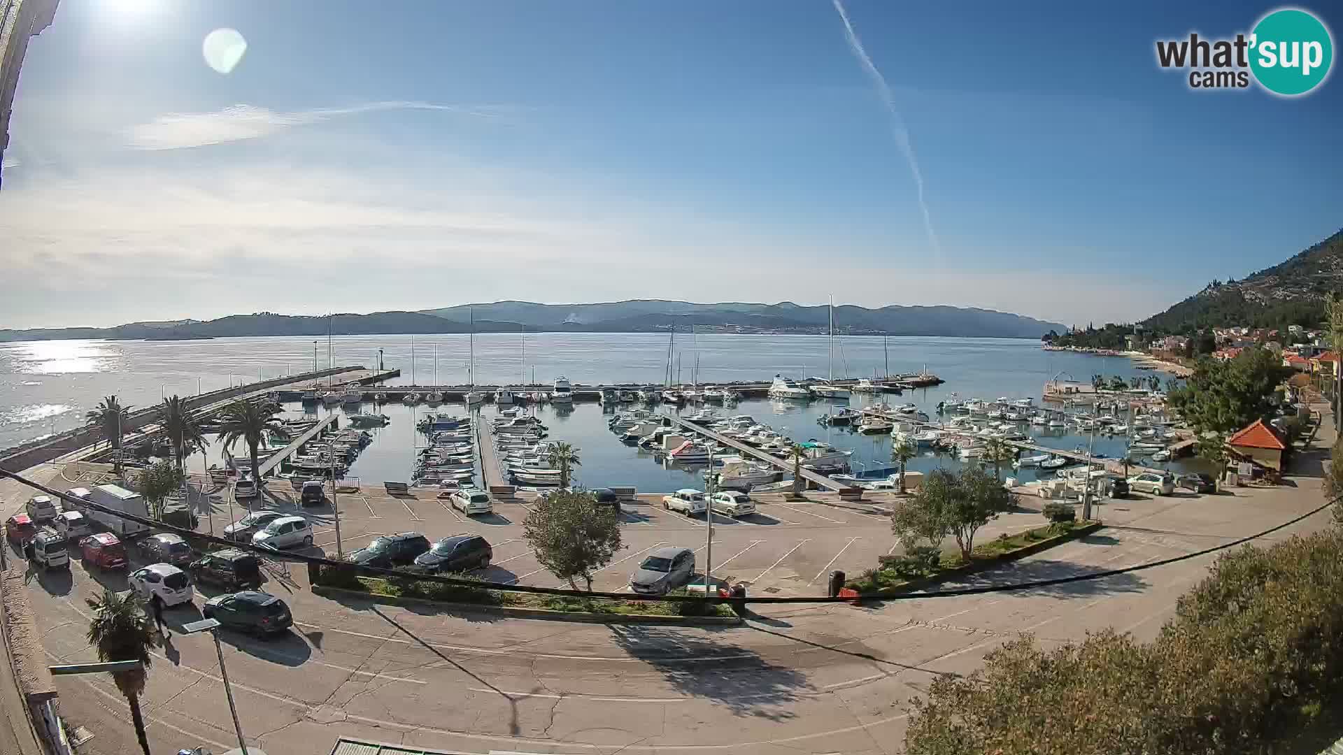 Webcam Orebić Riva – Ferry vers Korčula en direct