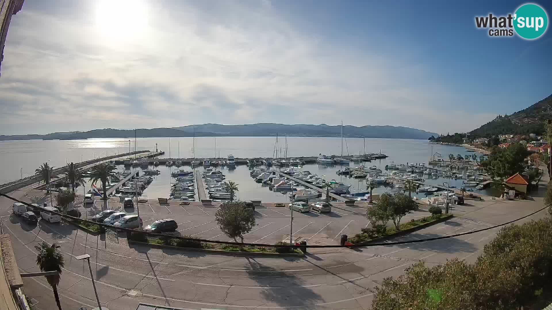 Webcam Orebić Riva – Ferry a Korčula en vivo