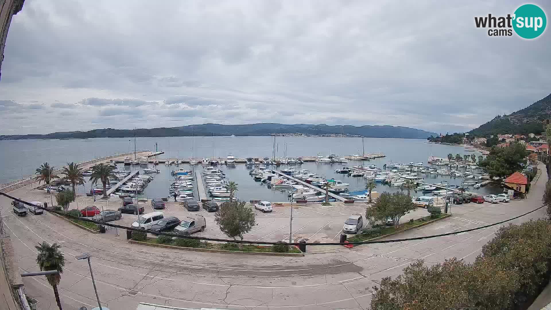 Webcam Orebić Riva – Ferry vers Korčula en direct