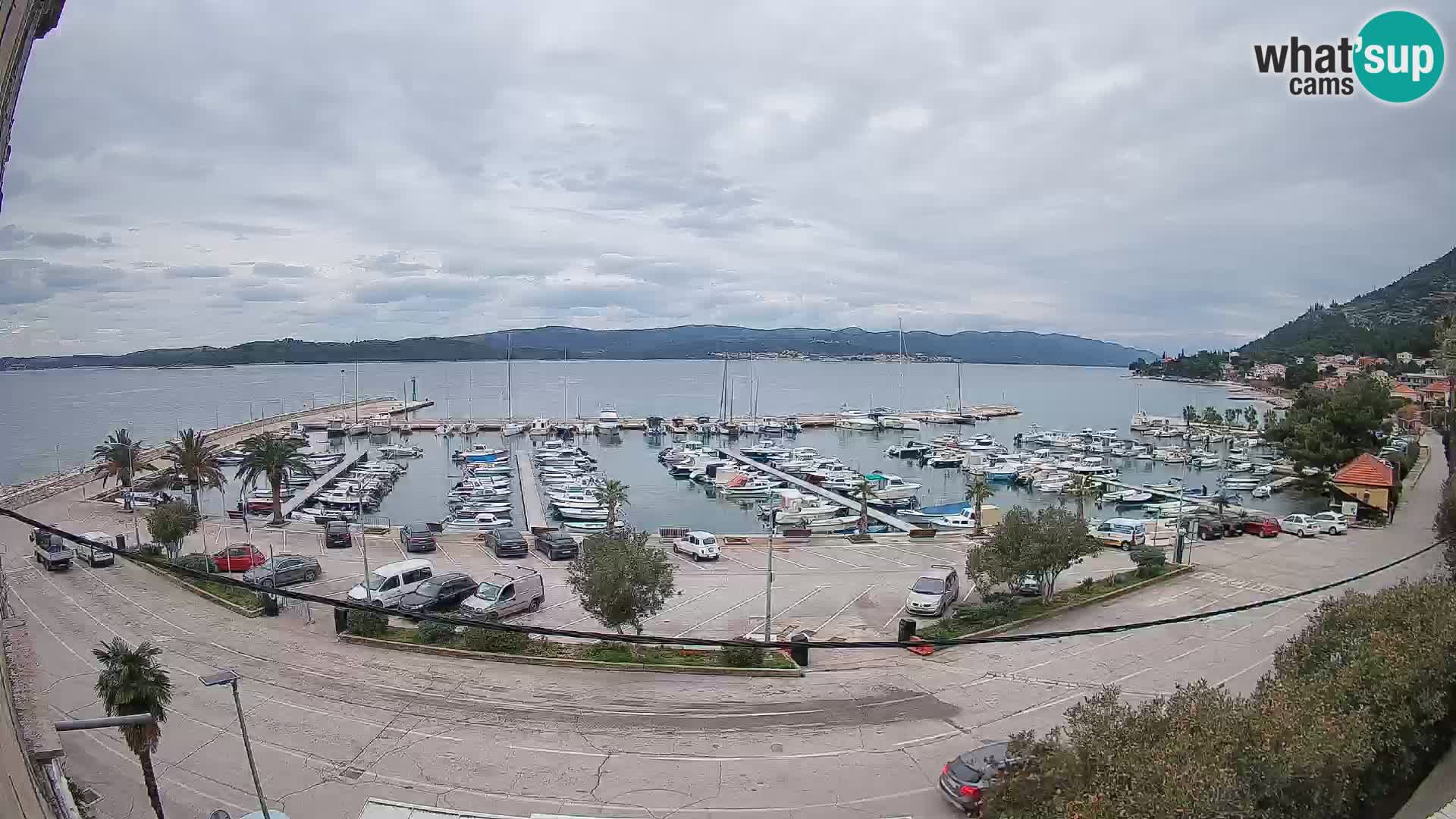 Web kamera Orebić Riva – Trajekt za Korčulu uživo