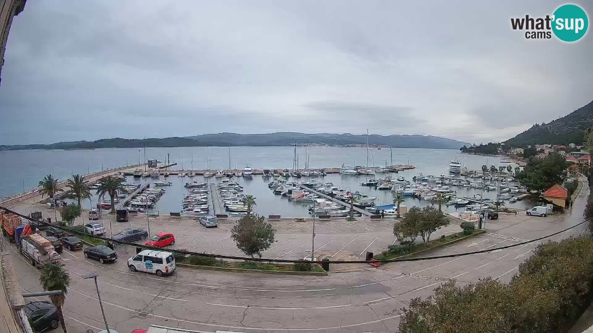 Webcam Orebić Riva – Ferry a Korčula en vivo