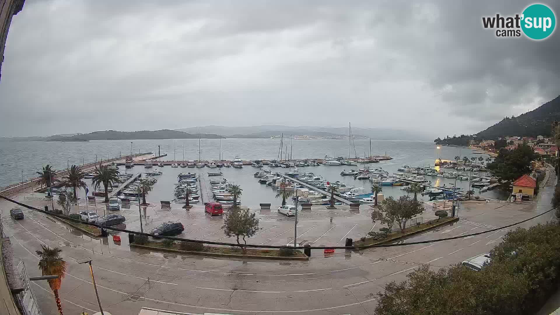 Webcam Orebić Riva – Ferry a Korčula en vivo