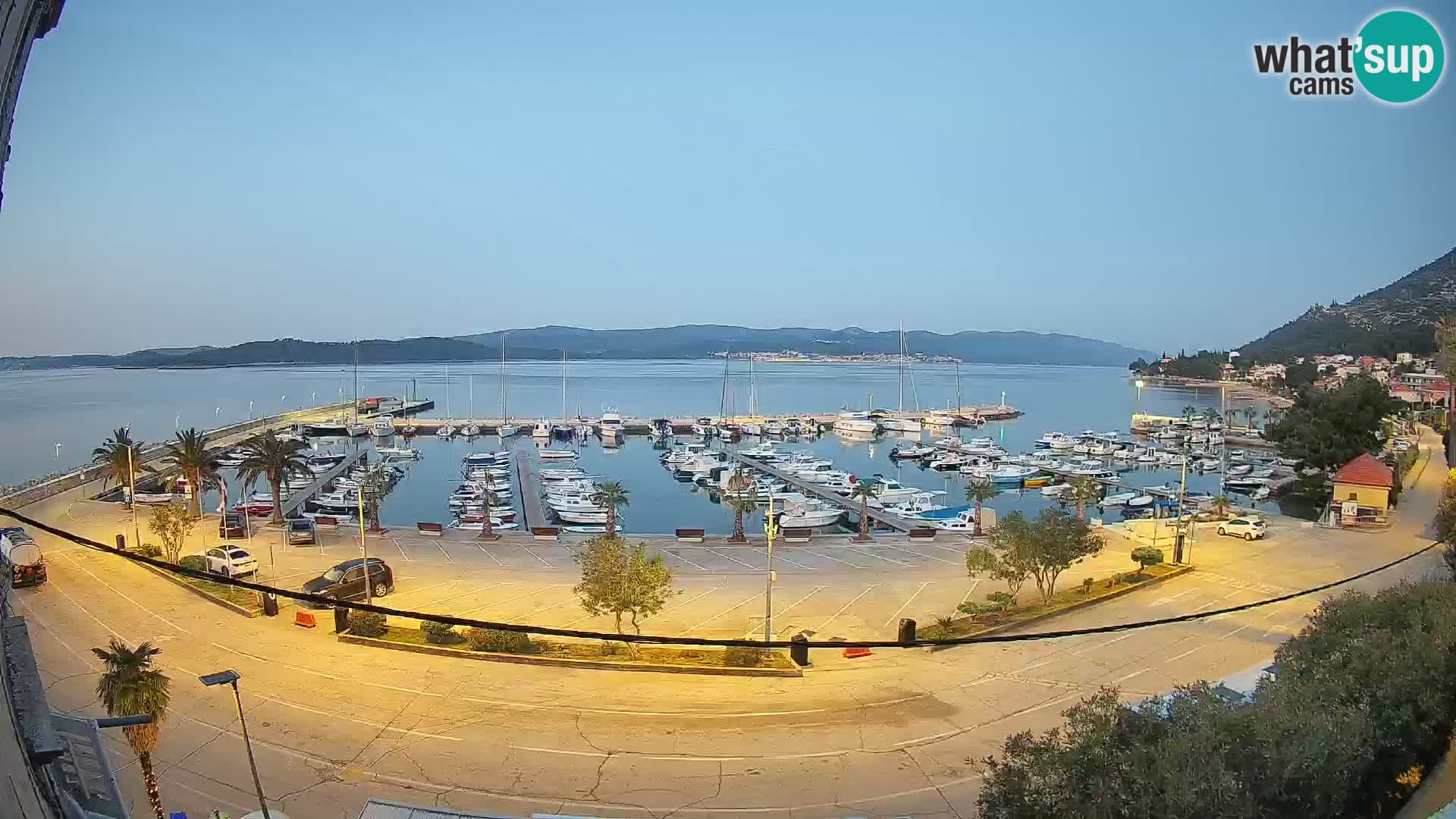 Spletna kamera Orebić Riva – Trajekt za Korčulo v živo