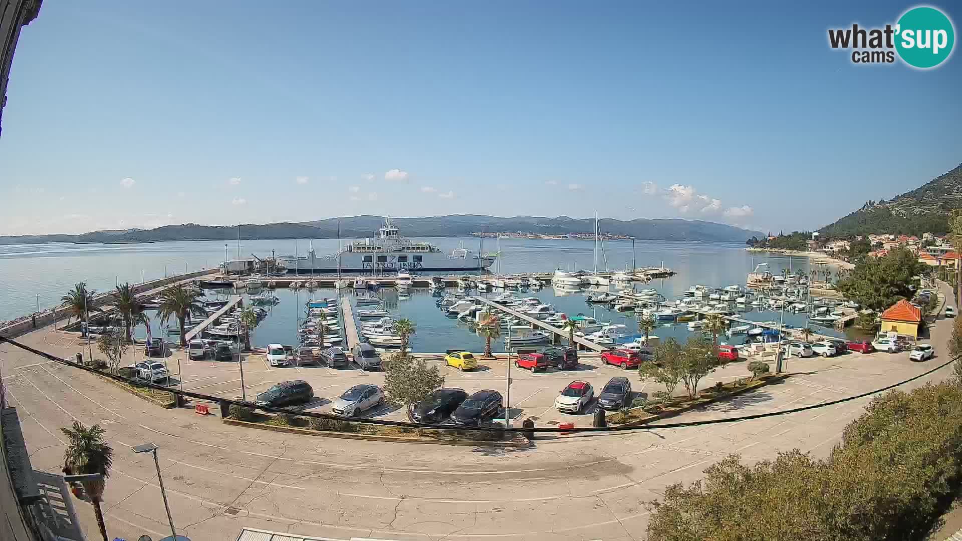 Webcam Orebić Riva – Ferry vers Korčula en direct