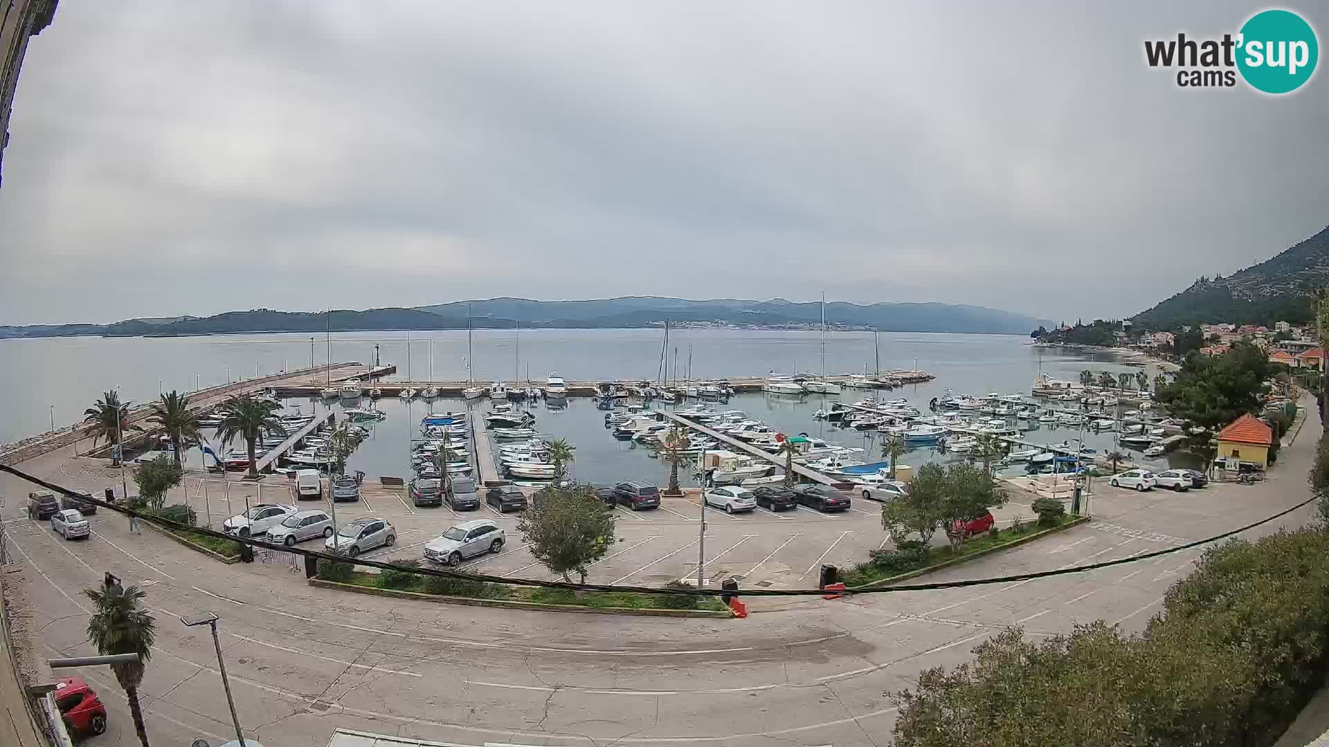 Webcam Orebić Riva – Ferry to Korčula Live