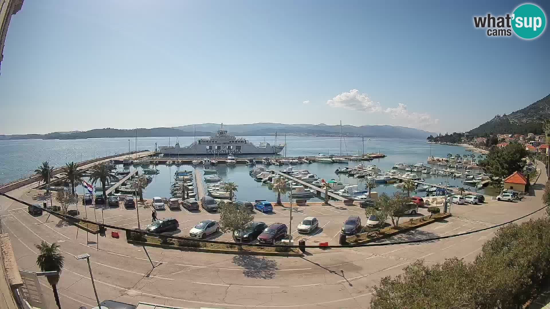 Web kamera Orebić Riva – Trajekt za Korčulu uživo