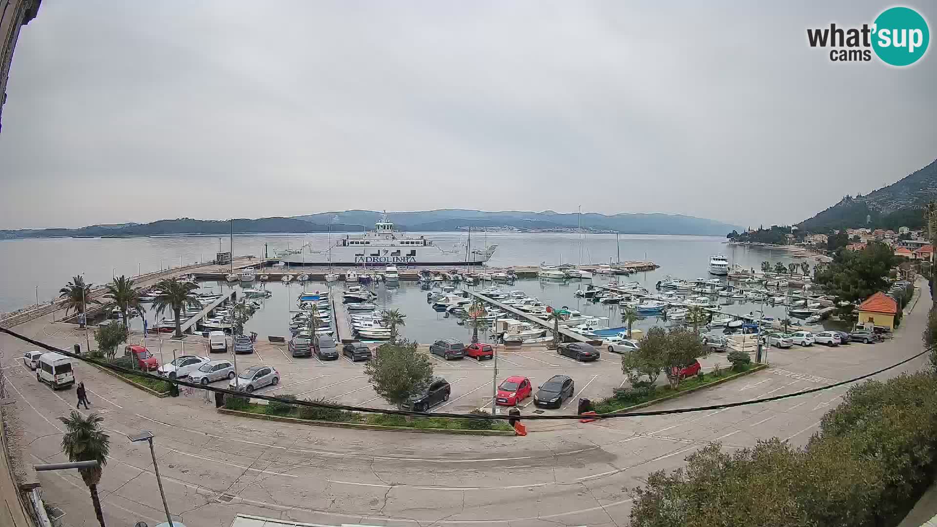 Webcam Orebić Riva – Ferry to Korčula Live