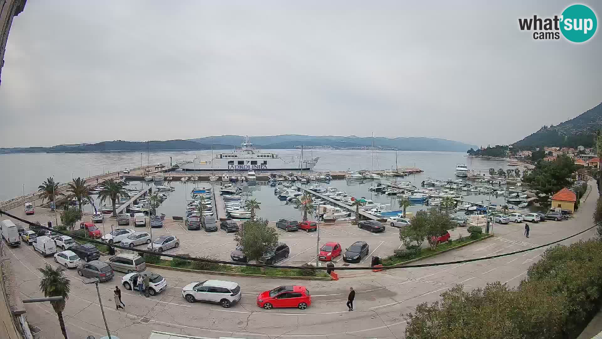 Webcam Orebić Riva – Ferry vers Korčula en direct