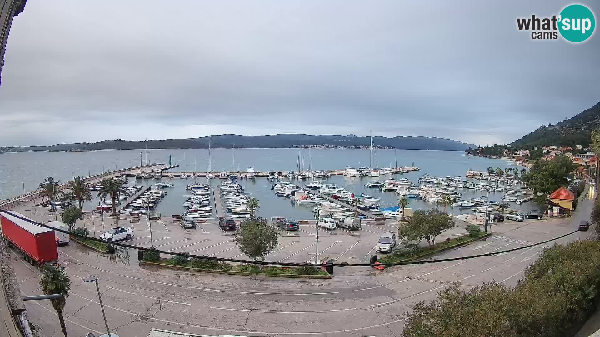Webcam Orebić Riva – Ferry to Korčula Live