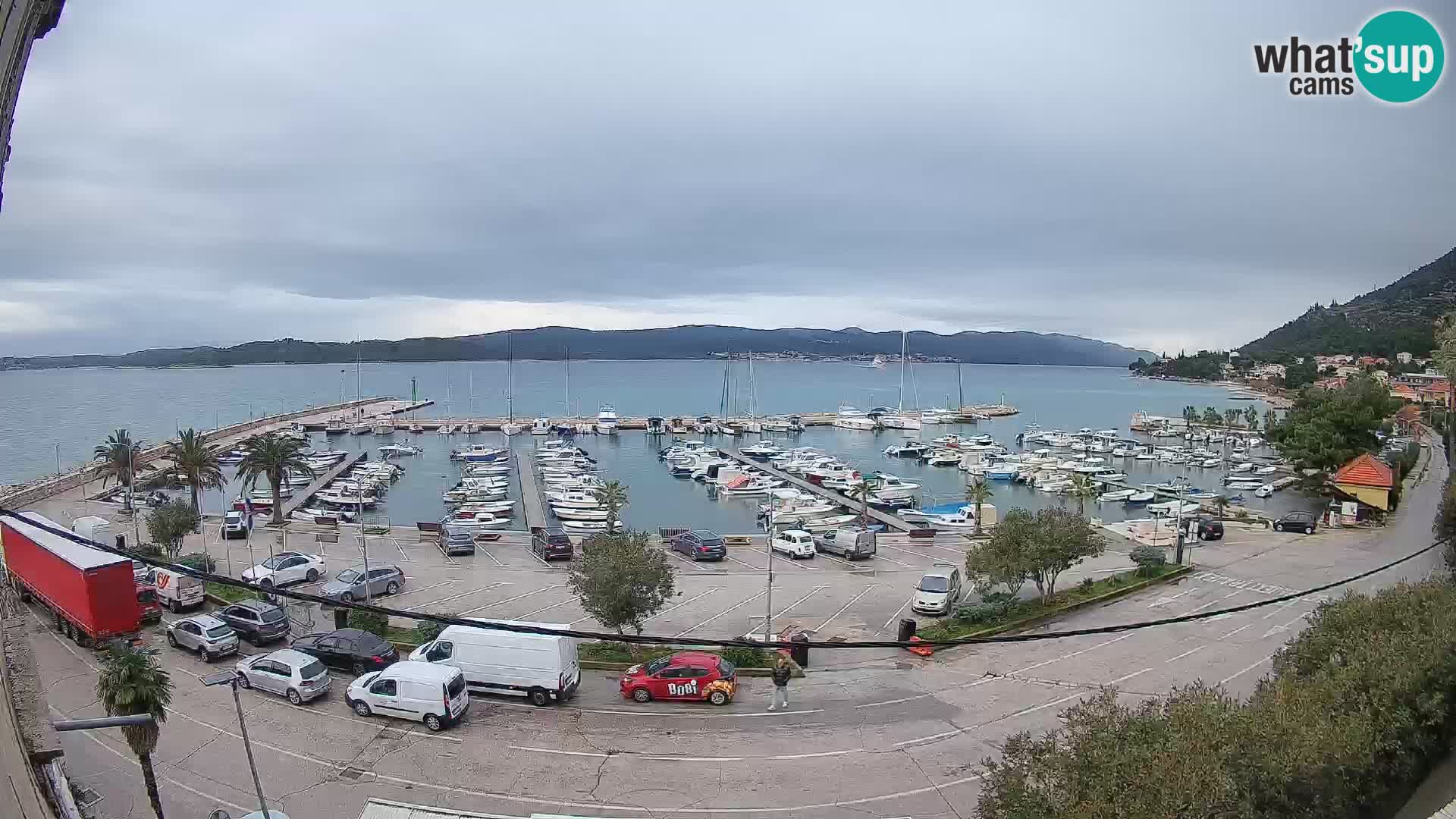 Webcam Orebić Riva – Ferry to Korčula Live
