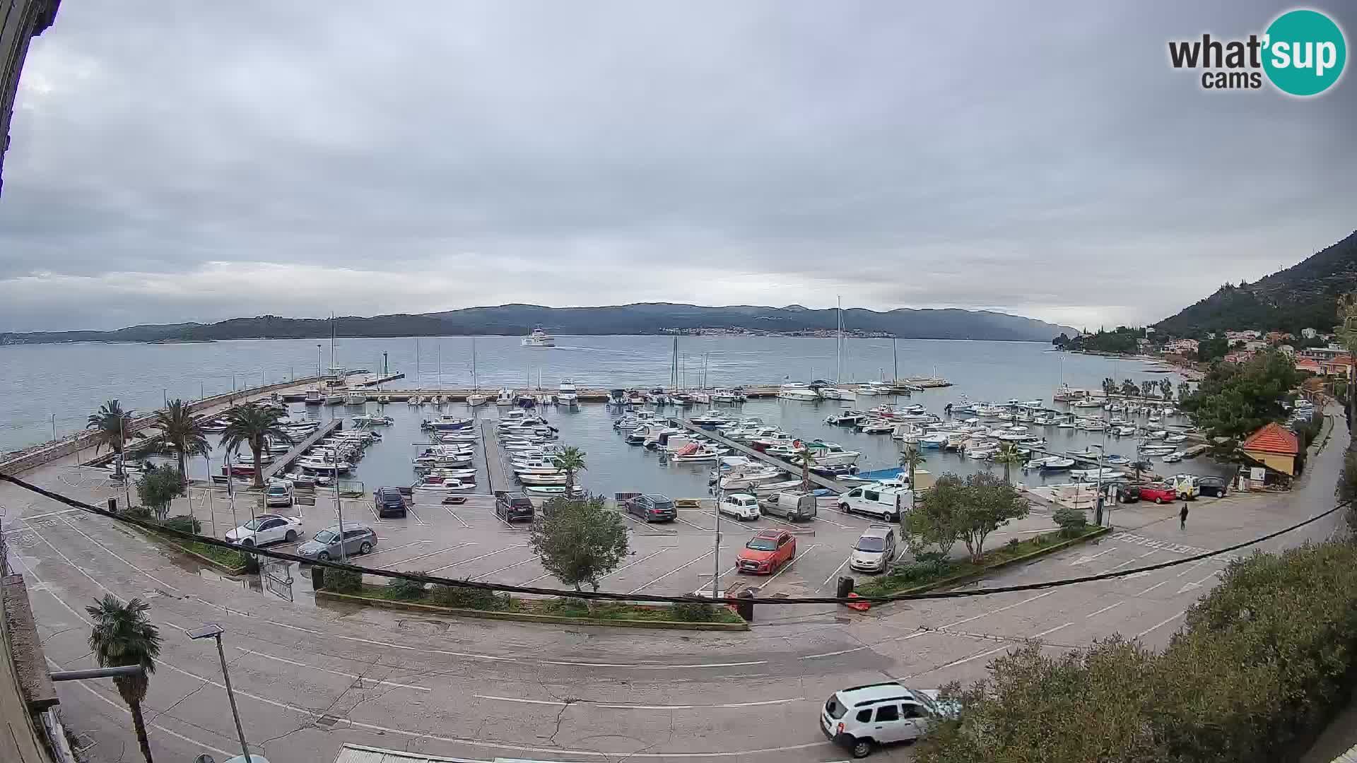 Webcam Orebić Riva – Ferry a Korčula en vivo