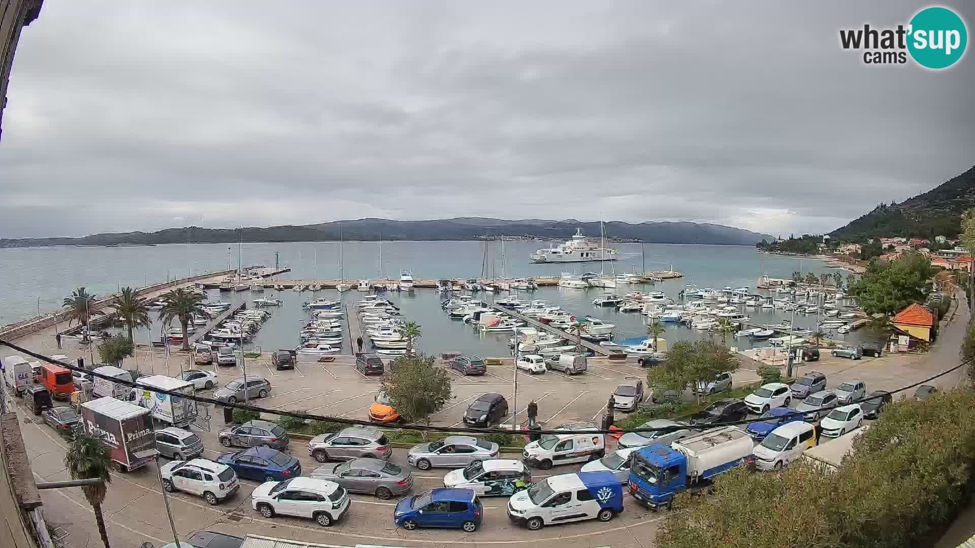 Web kamera Orebić Riva – Trajekt za Korčulu uživo