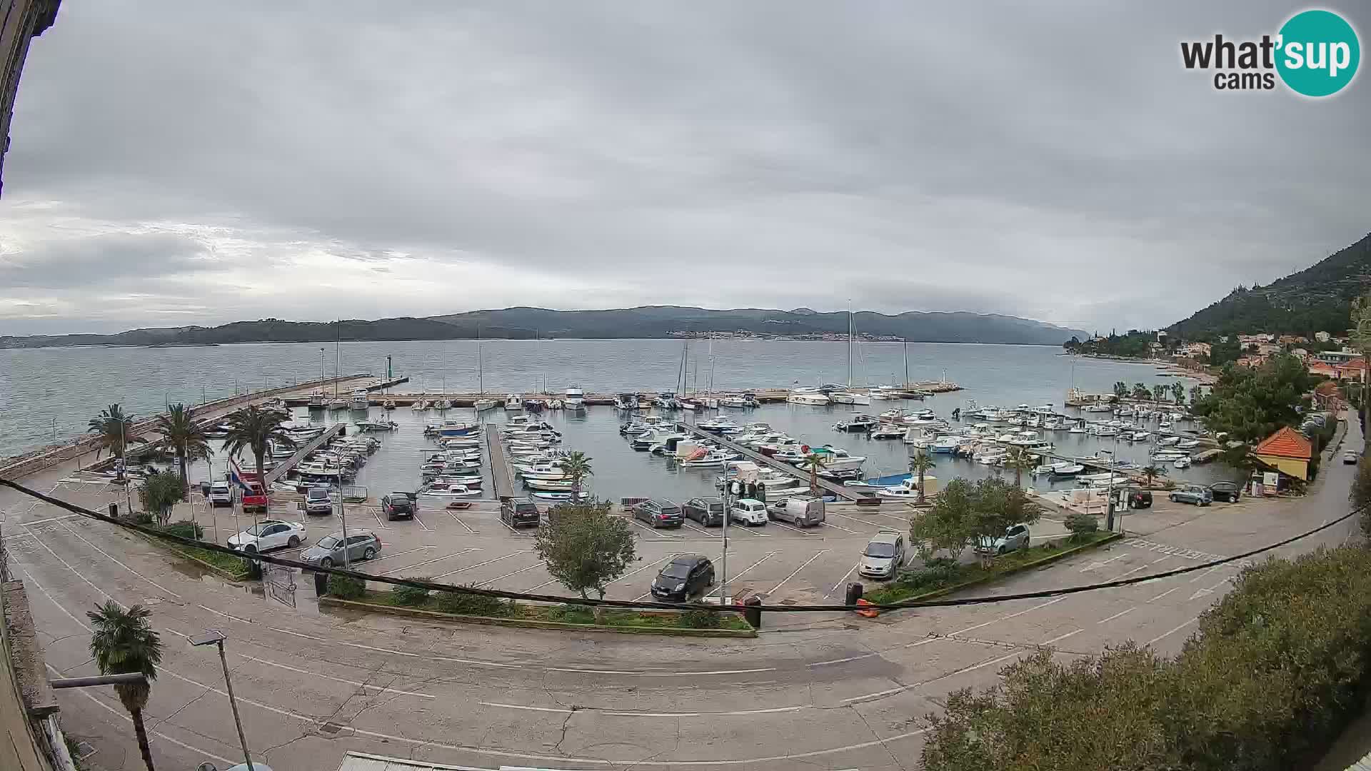 Webcam Orebić Riva – Ferry a Korčula en vivo