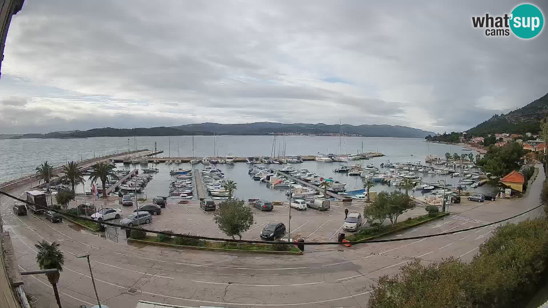 Webcam Orebić Riva – Ferry to Korčula Live