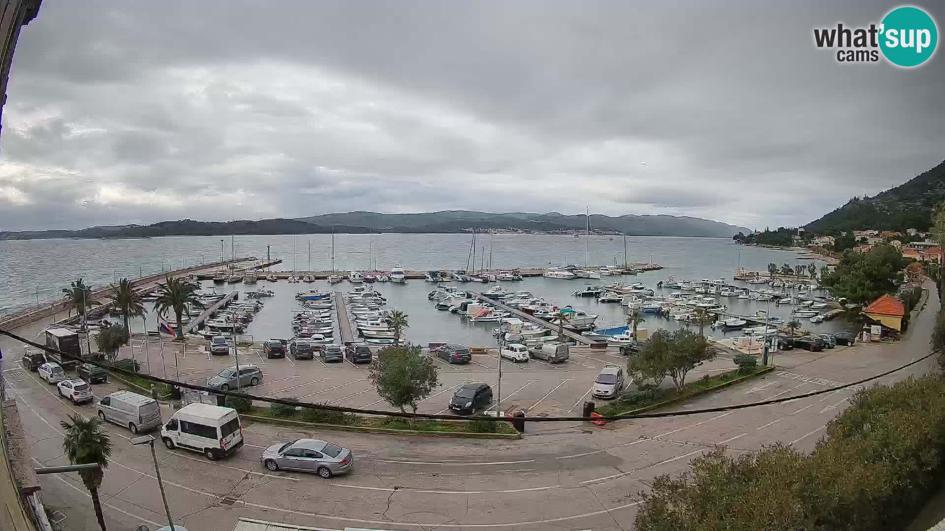 Web kamera Orebić Riva – Trajekt za Korčulu uživo