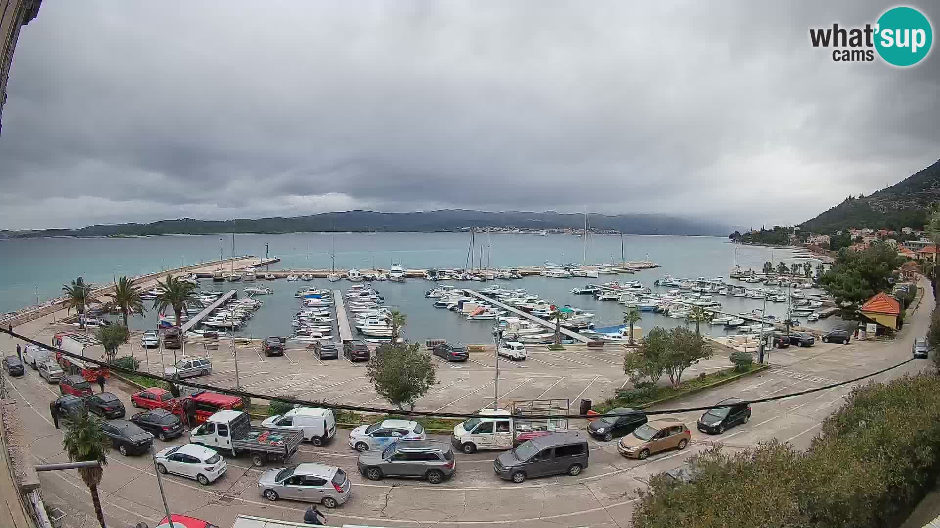 Web kamera Orebić Riva – Trajekt za Korčulu uživo