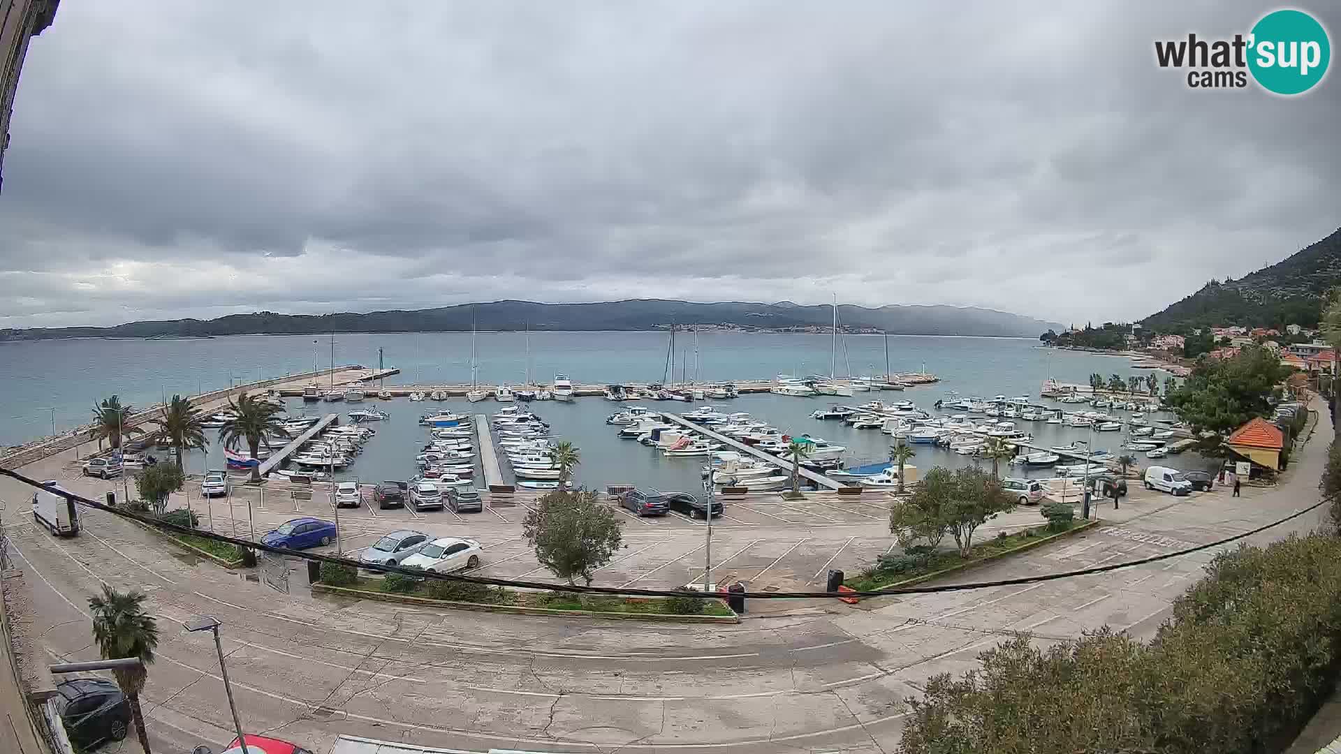 Webcam Orebić Riva – Ferry to Korčula Live