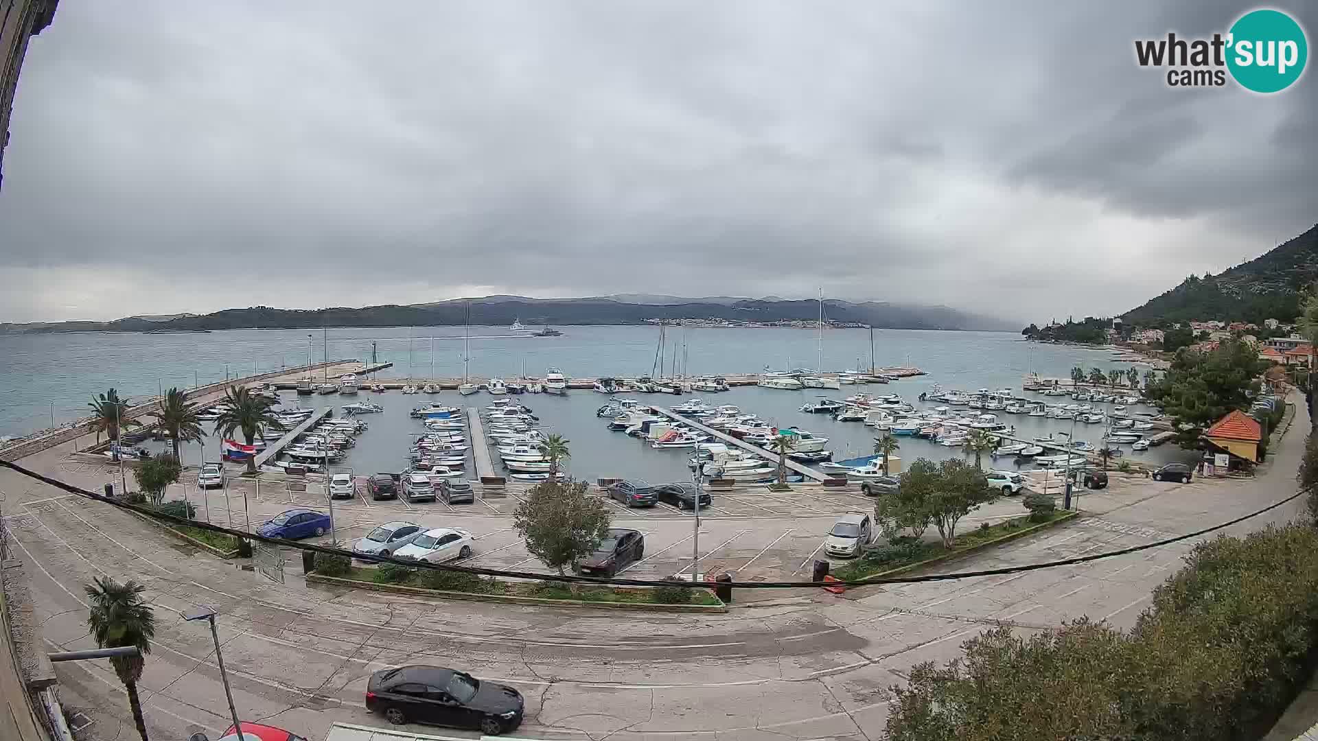 Webcam Orebić Riva – Ferry vers Korčula en direct