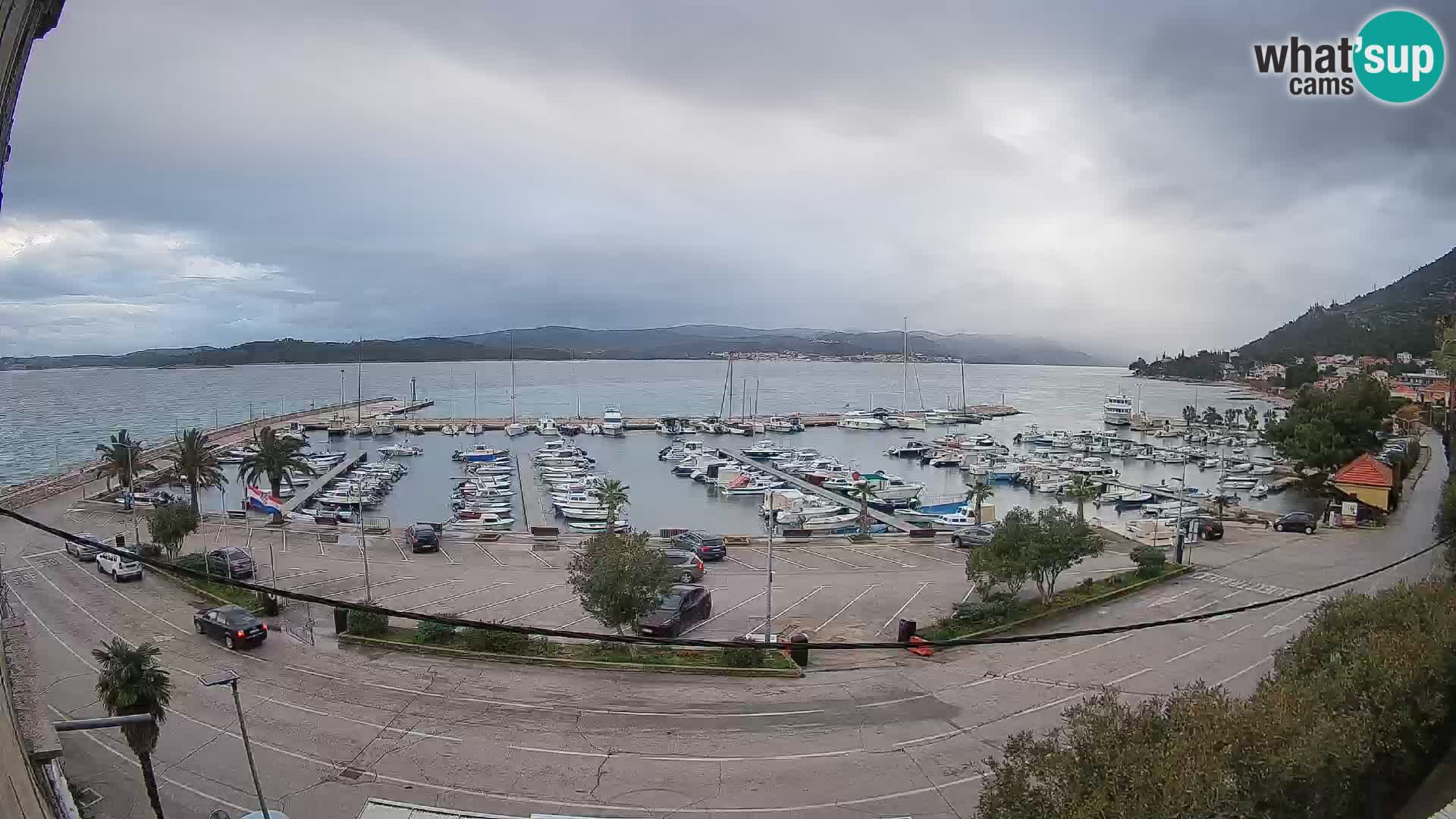 Webcam Orebić Uferpromenade – Fähre nach Korčula Live