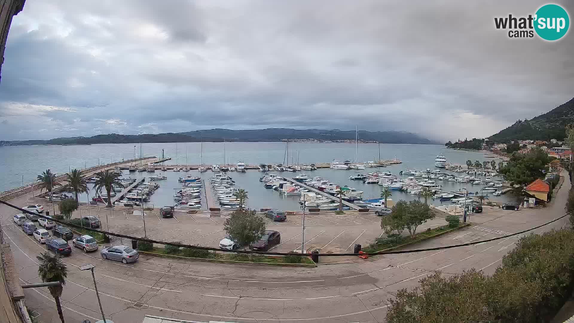 Webcam Orebić Uferpromenade – Fähre nach Korčula Live