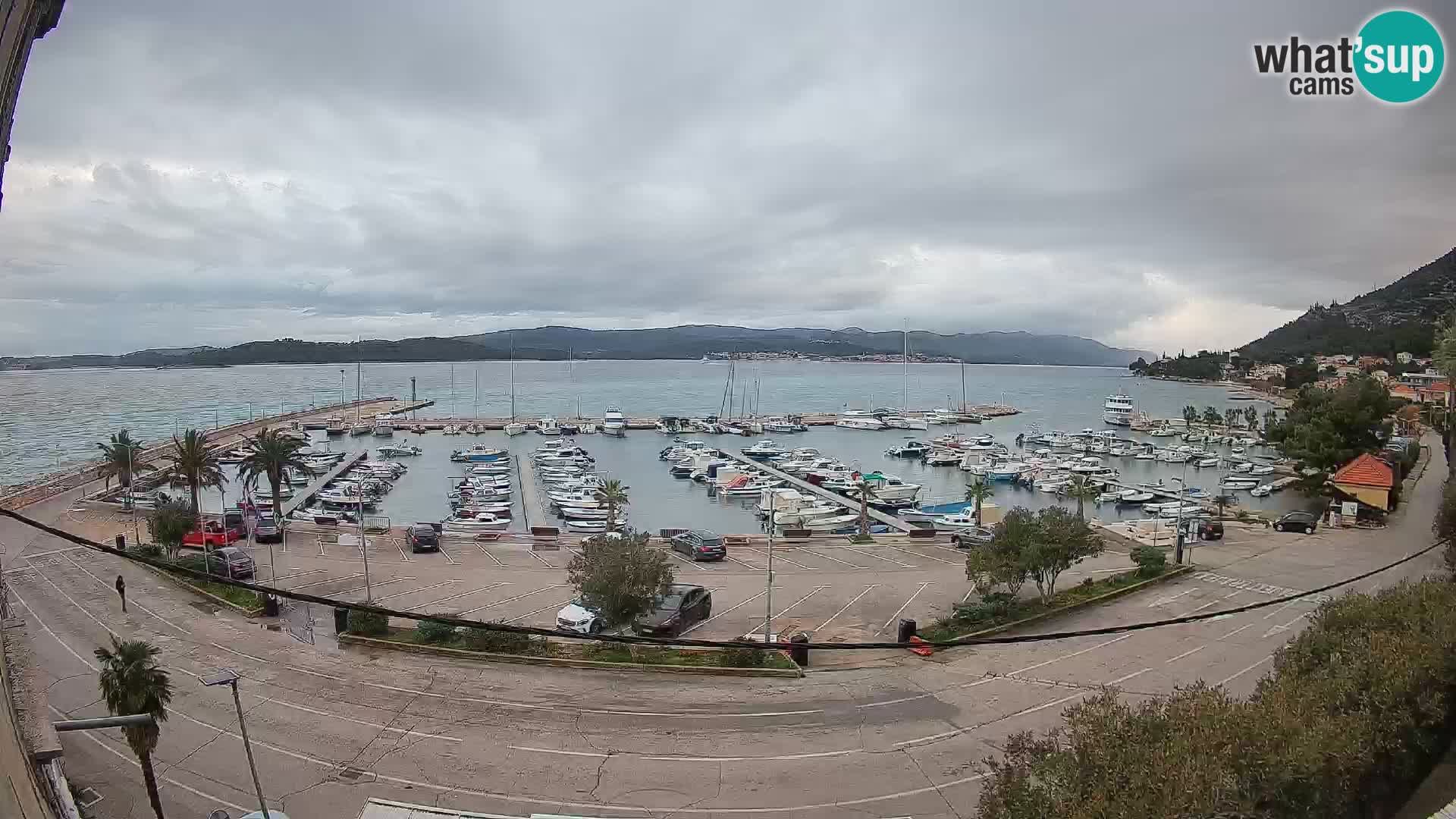 Webcam Orebić Riva – Ferry to Korčula Live