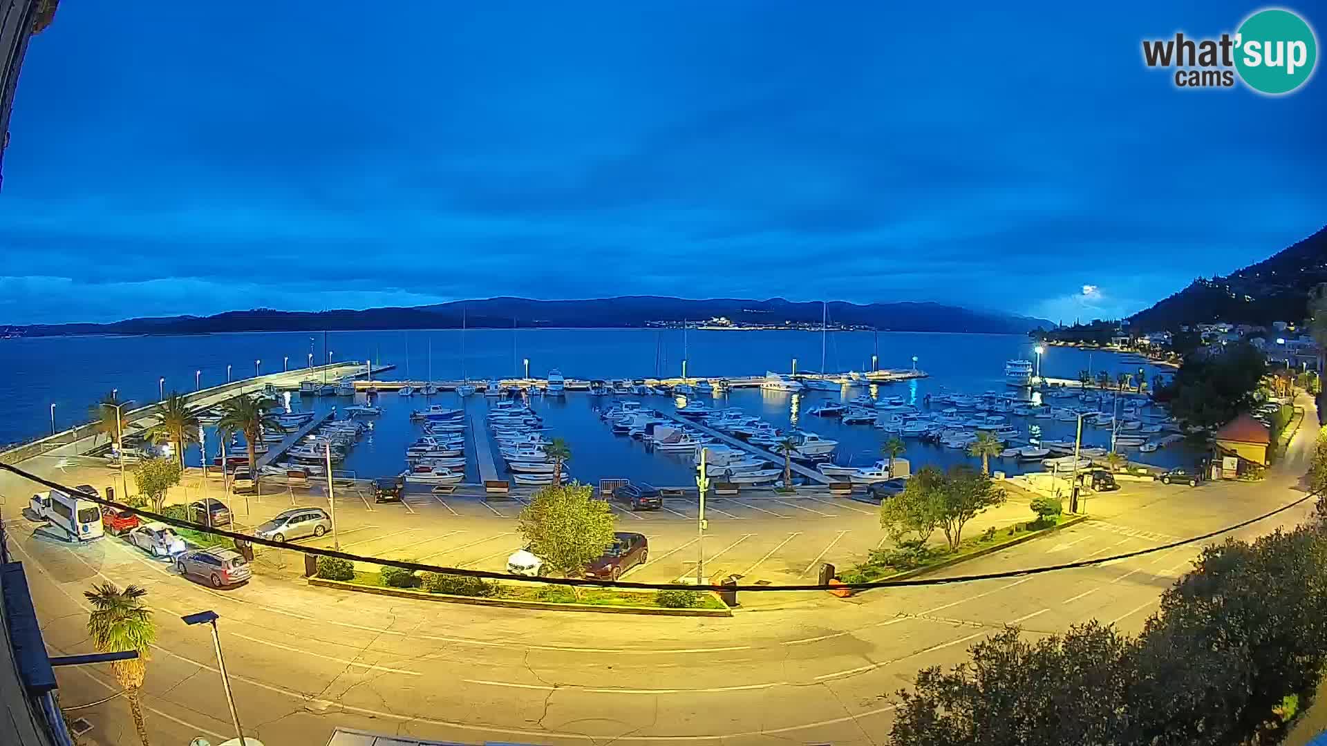 Webcam Orebić Riva – Ferry a Korčula en vivo