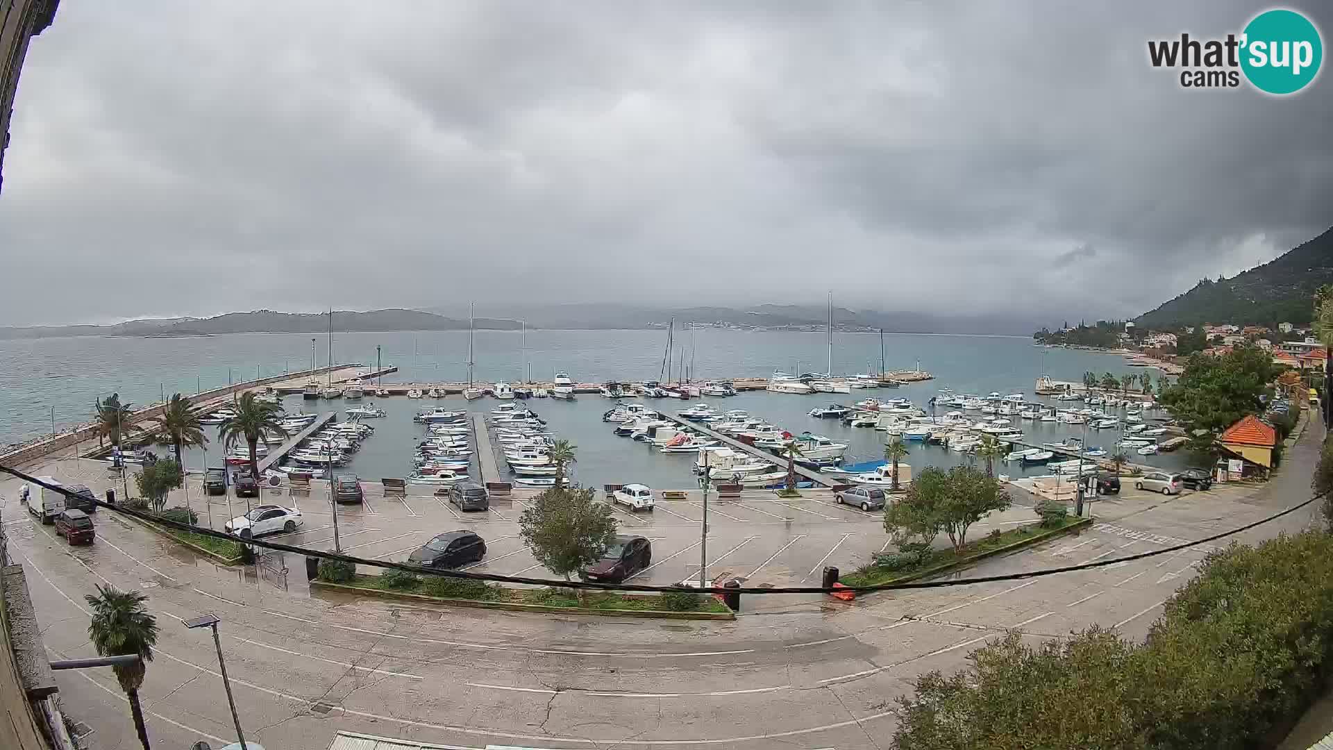 Webcam Orebić Uferpromenade – Fähre nach Korčula Live