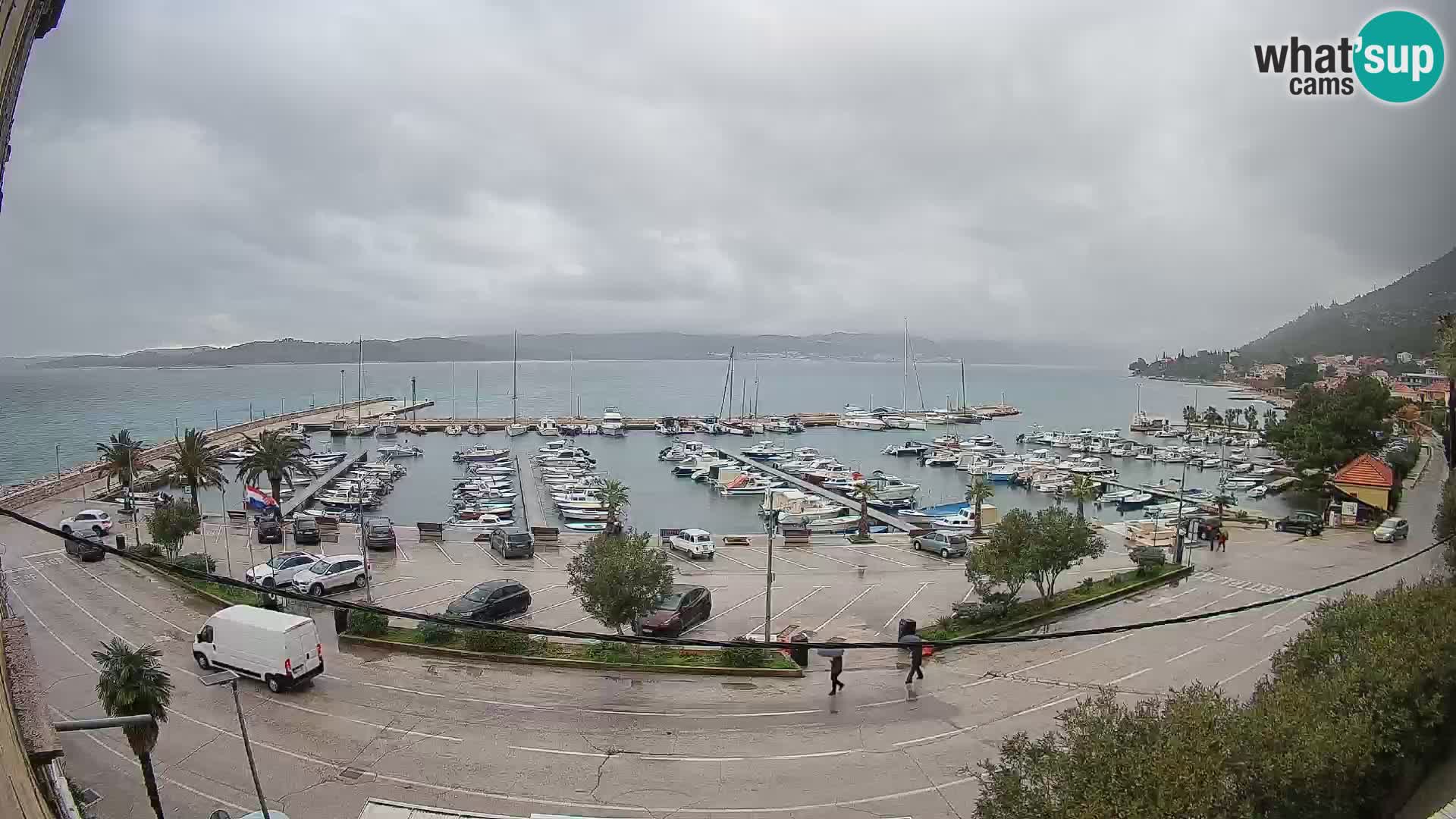 Webcam Orebić Riva – Ferry to Korčula Live