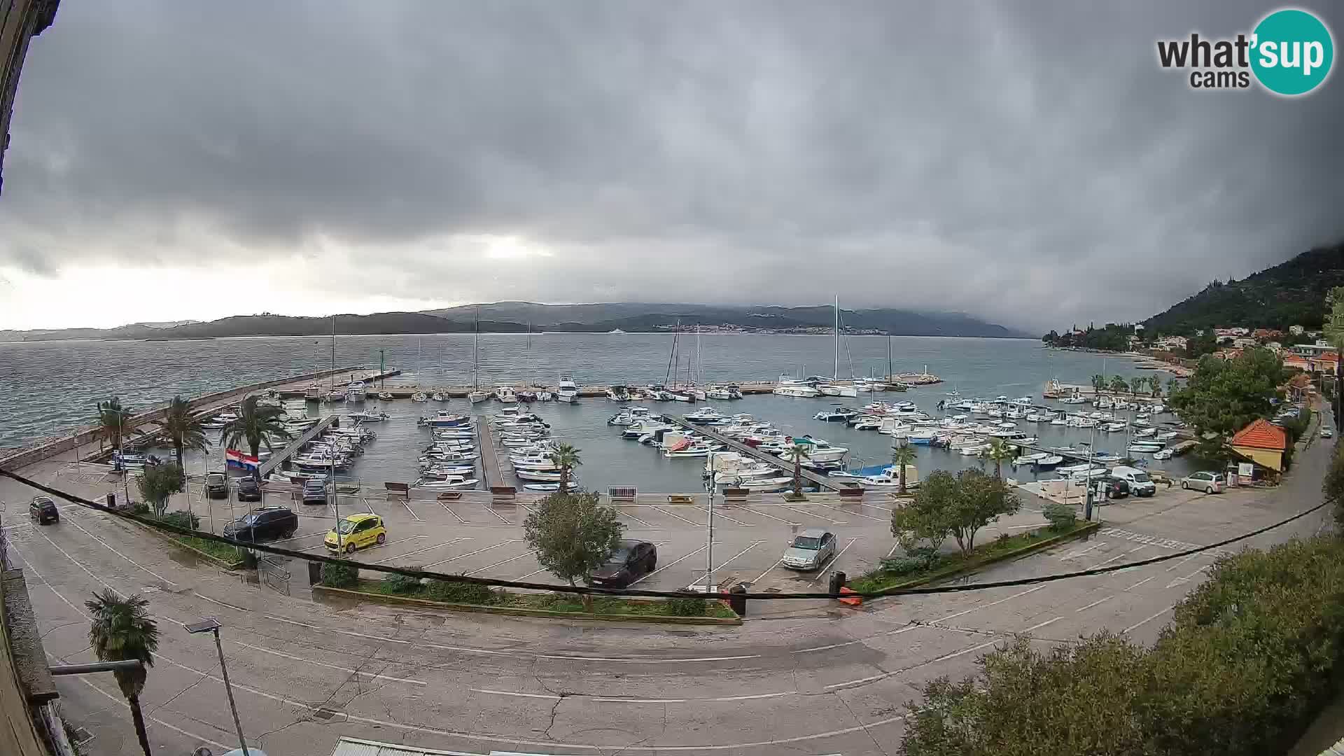 Webcam Orebić Riva – Ferry vers Korčula en direct