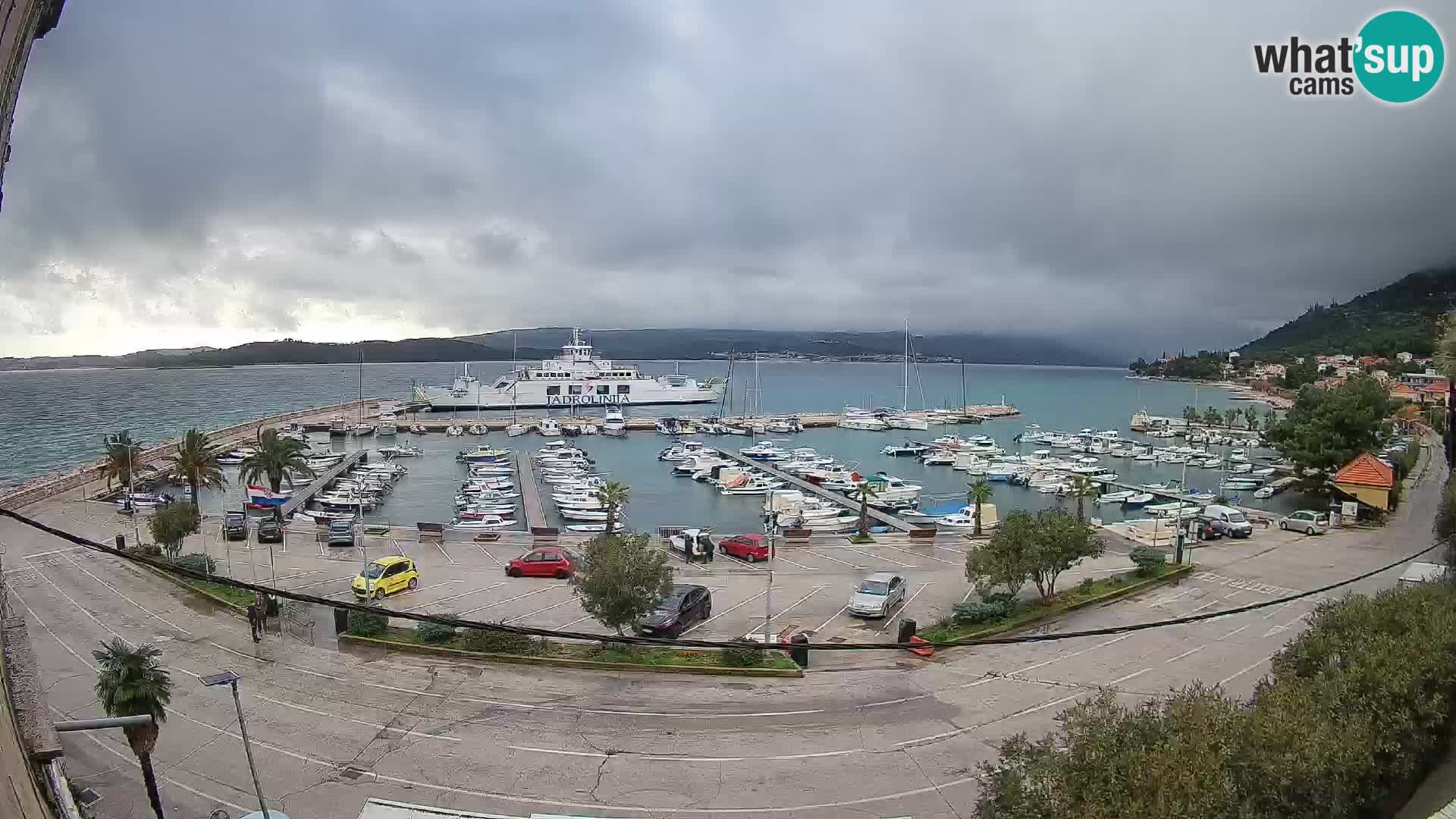 Webcam Orebić Riva – Ferry vers Korčula en direct