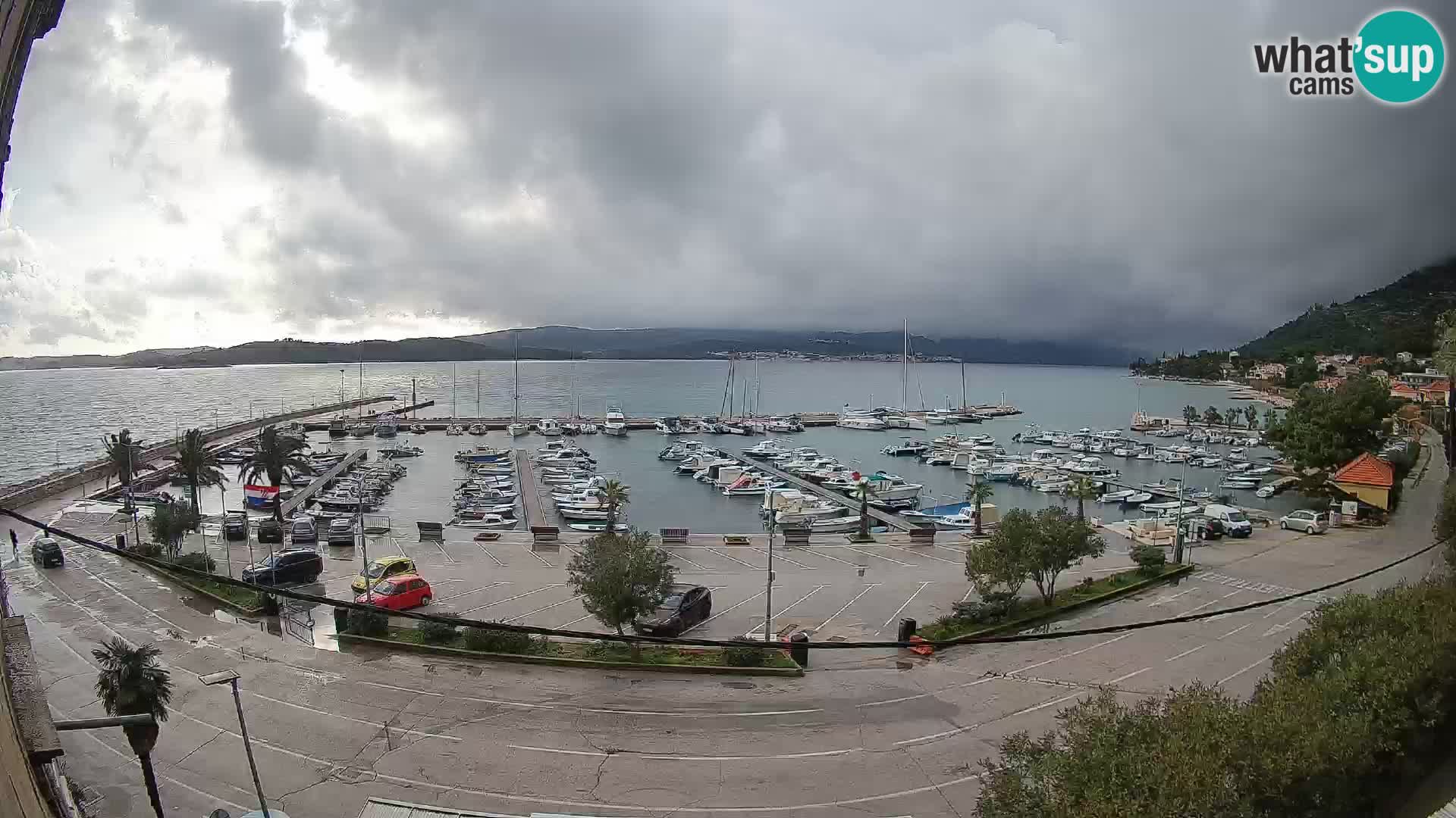 Webcam Orebić Uferpromenade – Fähre nach Korčula Live