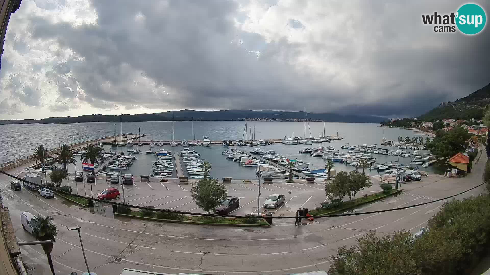 Webcam Orebić Uferpromenade – Fähre nach Korčula Live