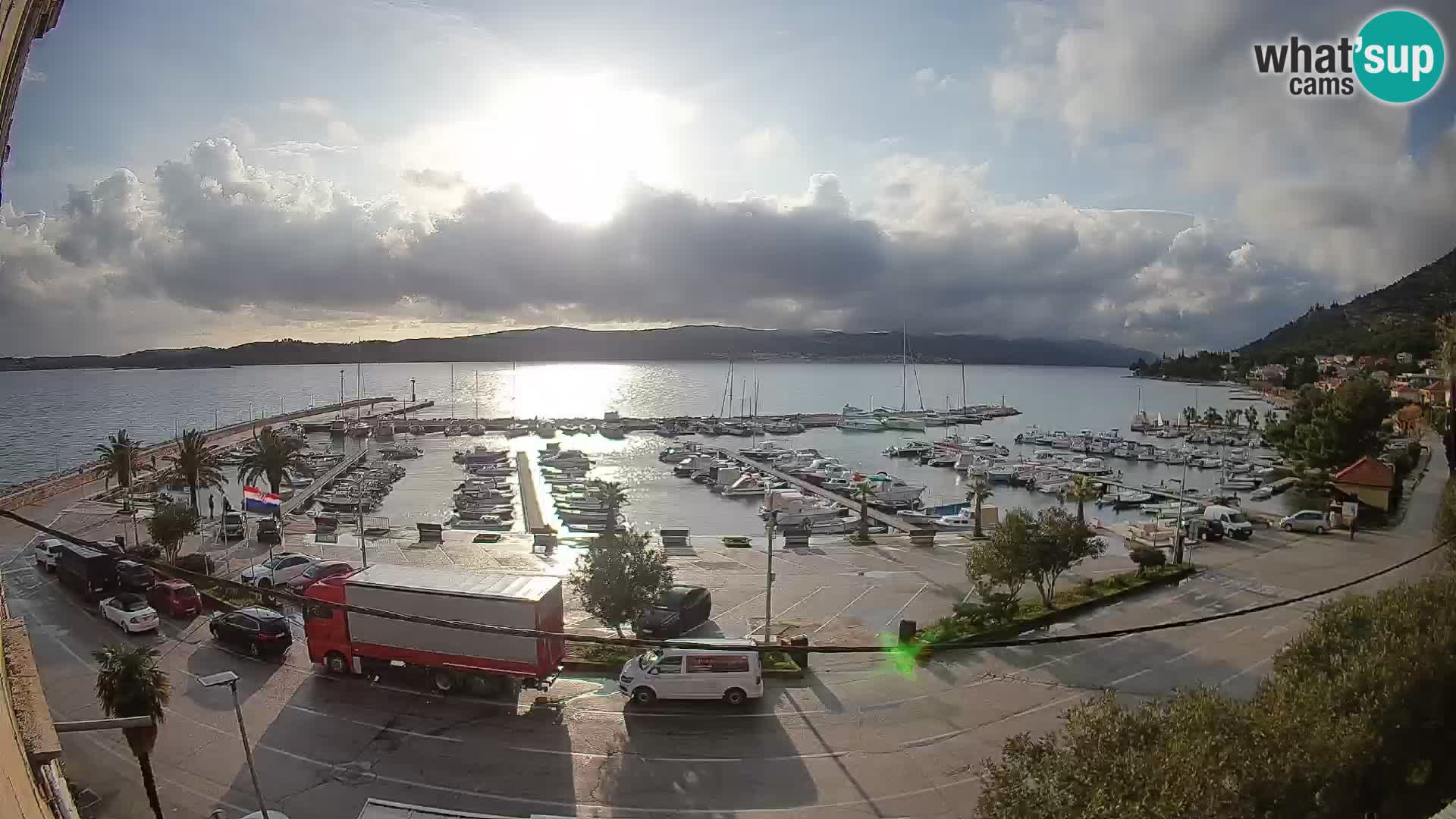Webcam Orebić Riva – Ferry vers Korčula en direct