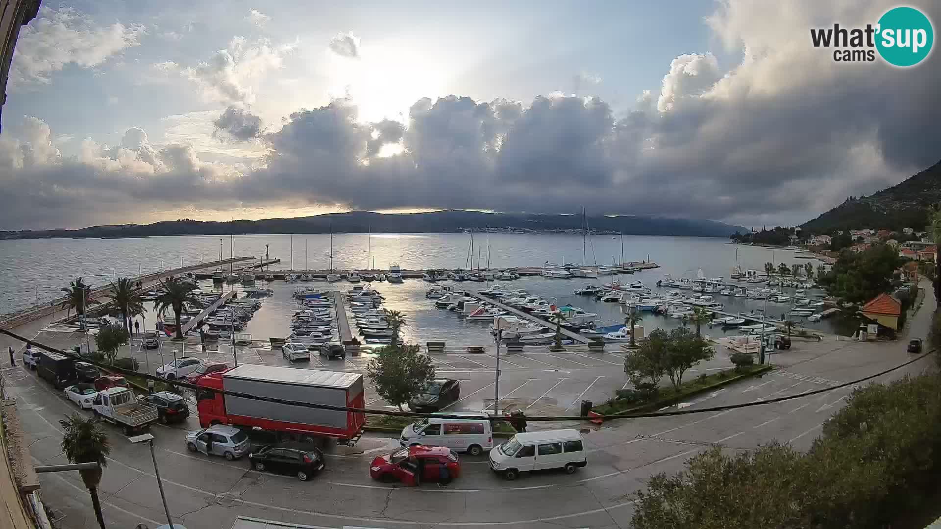 Webcam Orebić Uferpromenade – Fähre nach Korčula Live