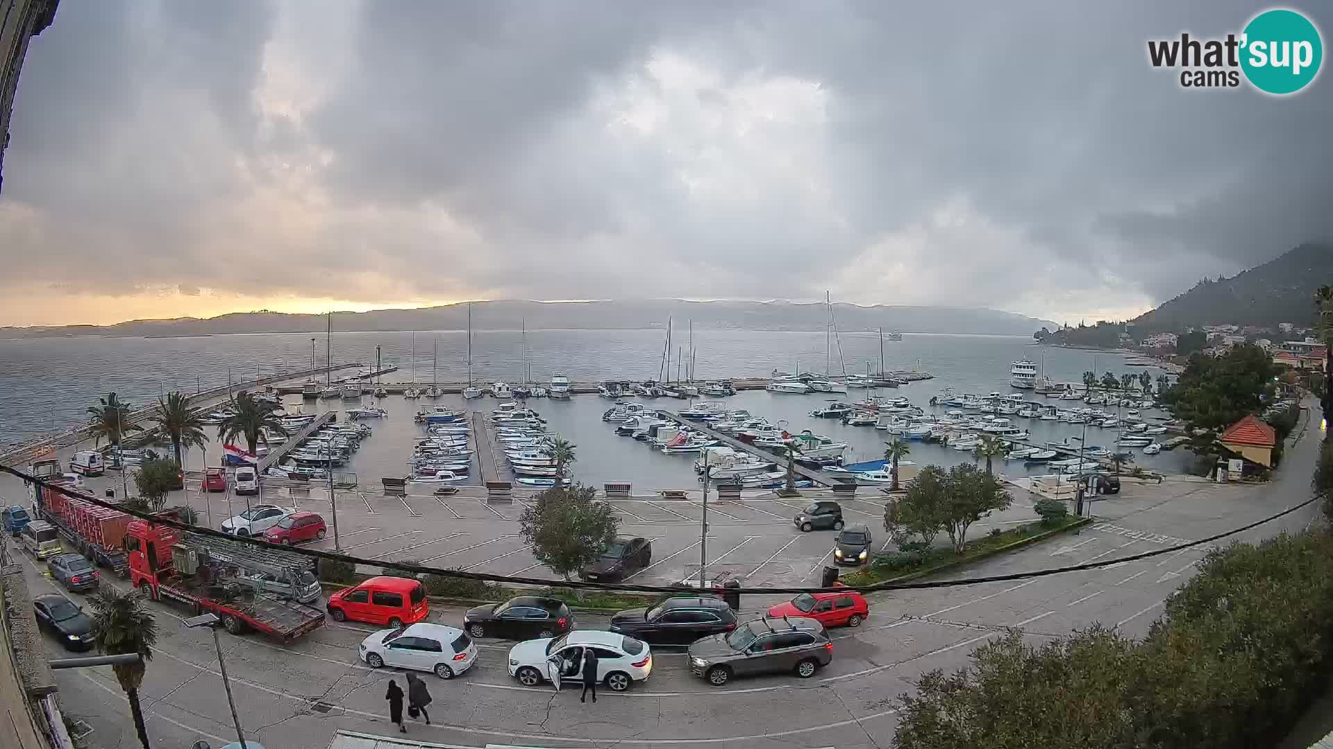 Webcam Orebić Riva – Ferry vers Korčula en direct