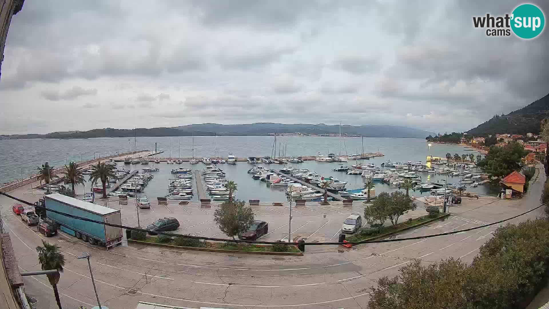 Webcam Orebić Riva – Ferry to Korčula Live