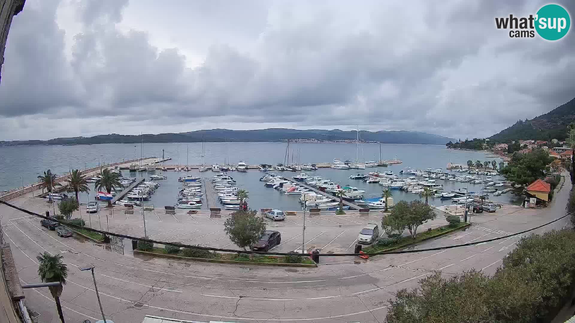 Webcam Orebić Uferpromenade – Fähre nach Korčula Live