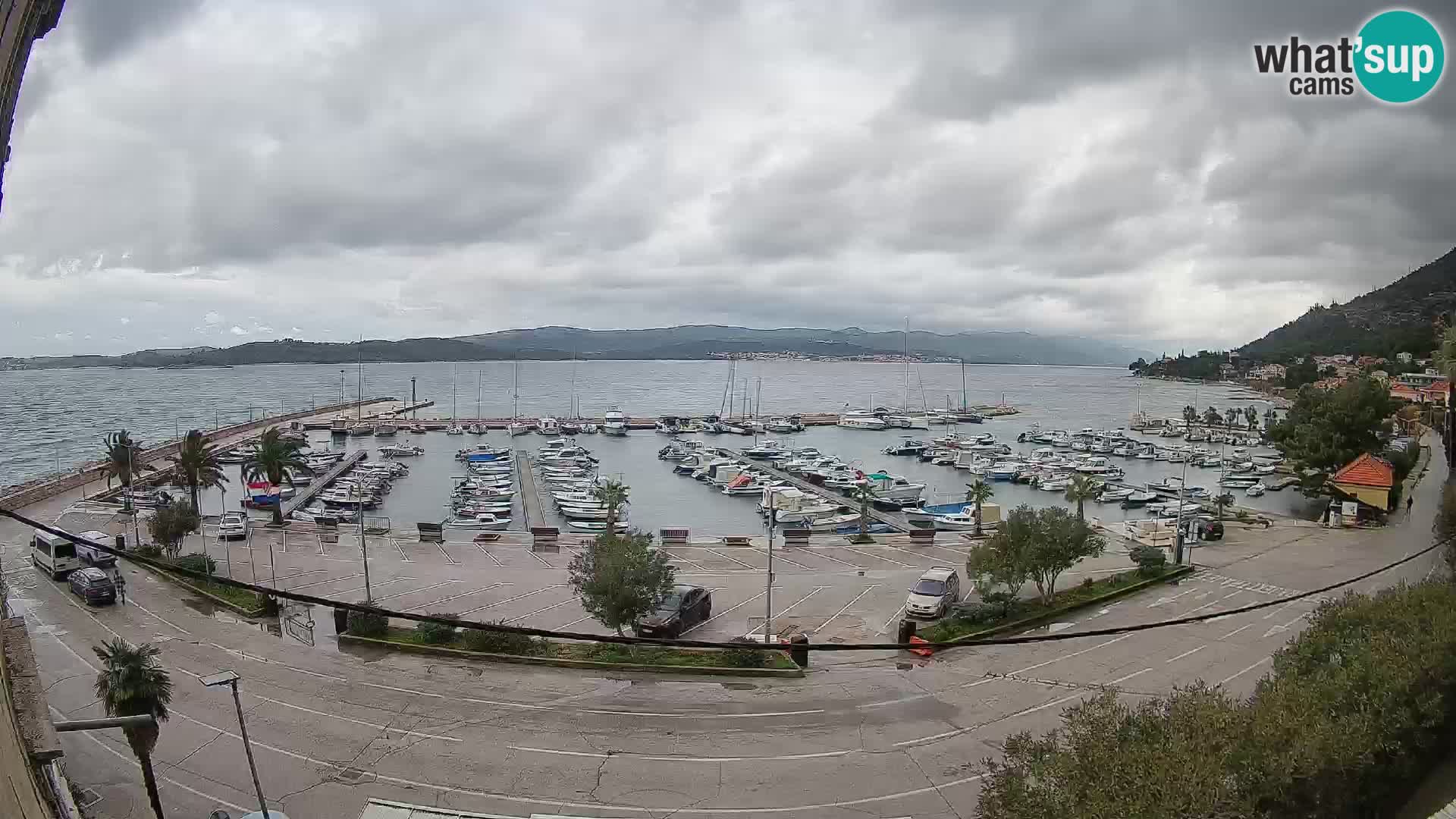 Webcam Orebić Uferpromenade – Fähre nach Korčula Live