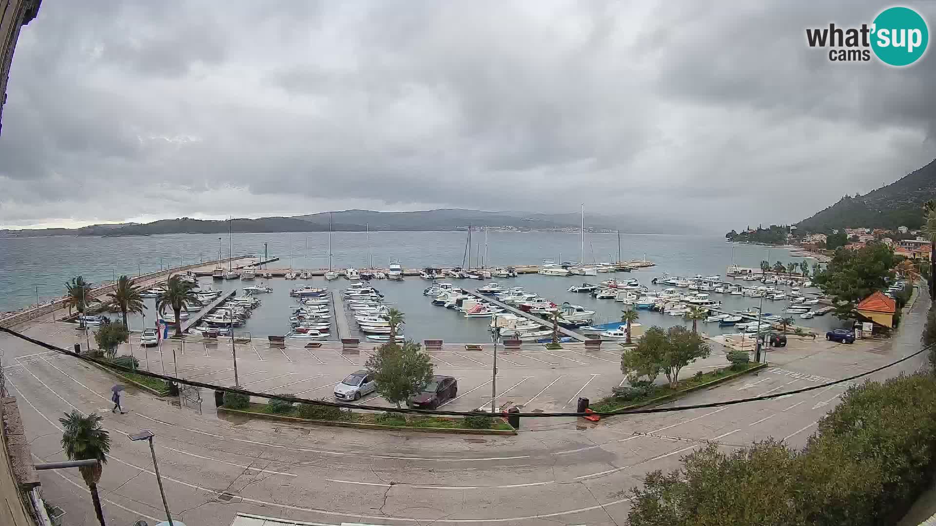 Webcam Orebić Riva – Ferry vers Korčula en direct