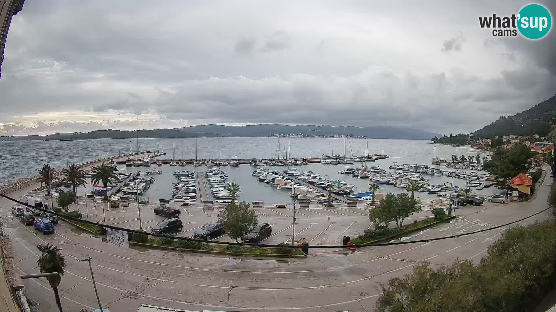 Webcam Orebić Riva – Ferry to Korčula Live