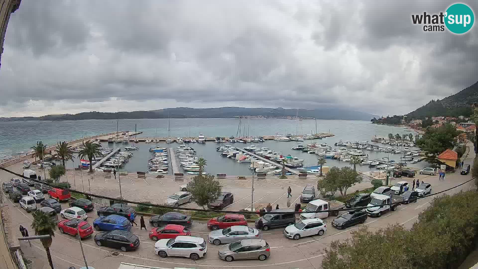 Webcam Orebić Uferpromenade – Fähre nach Korčula Live
