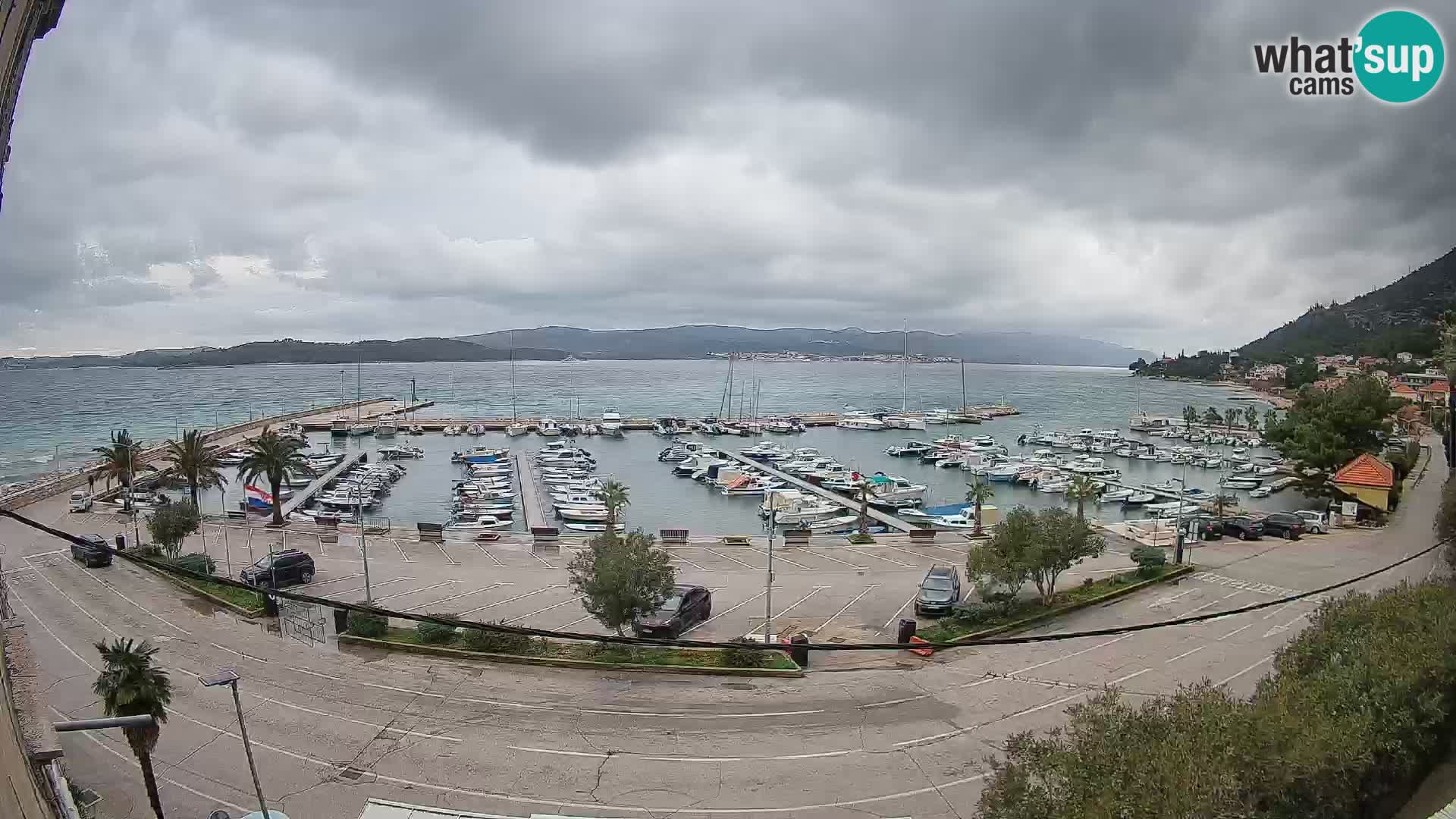 Webcam Orebić Riva – Ferry to Korčula Live