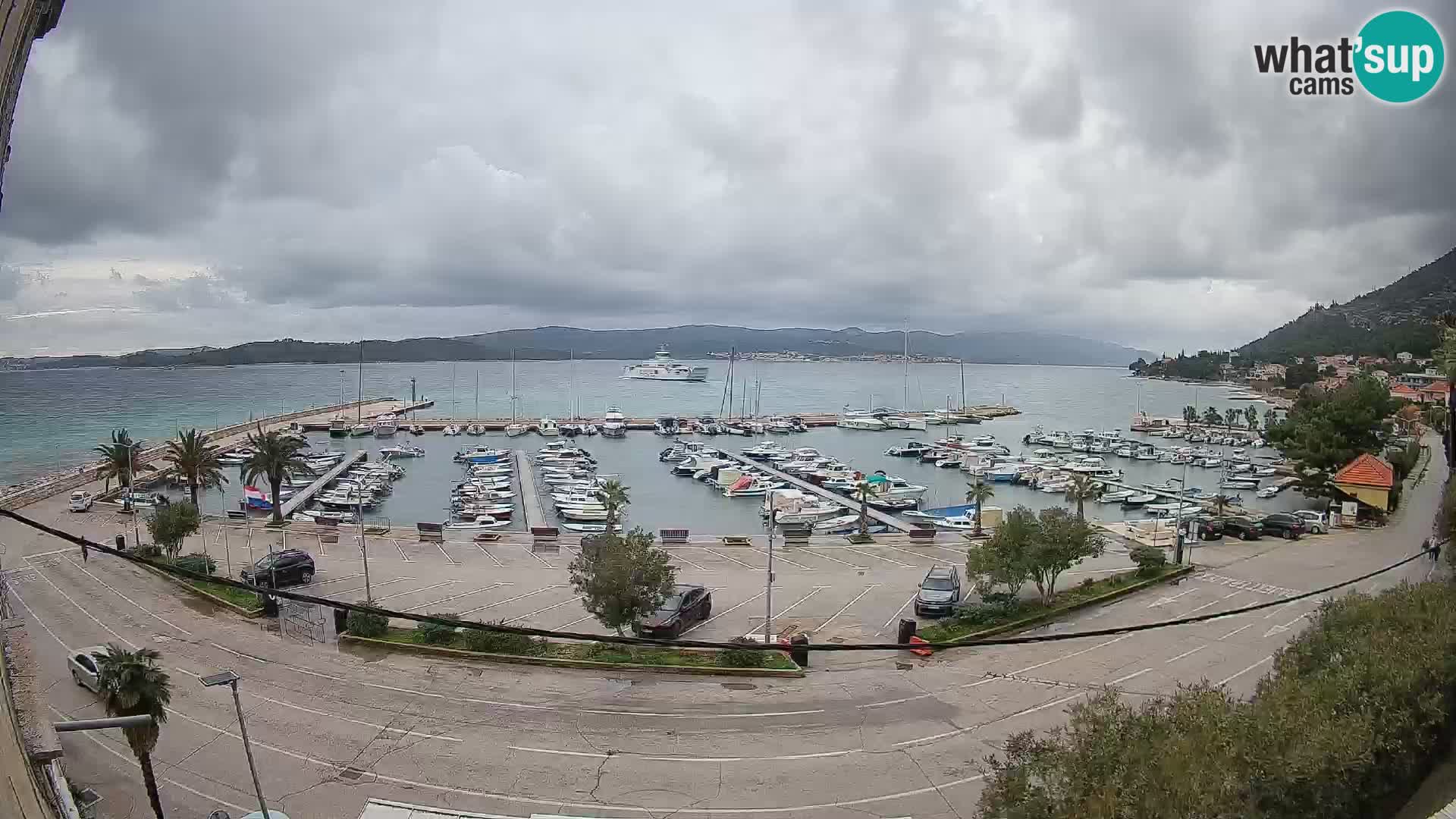 Webcam Orebić Riva – Ferry to Korčula Live