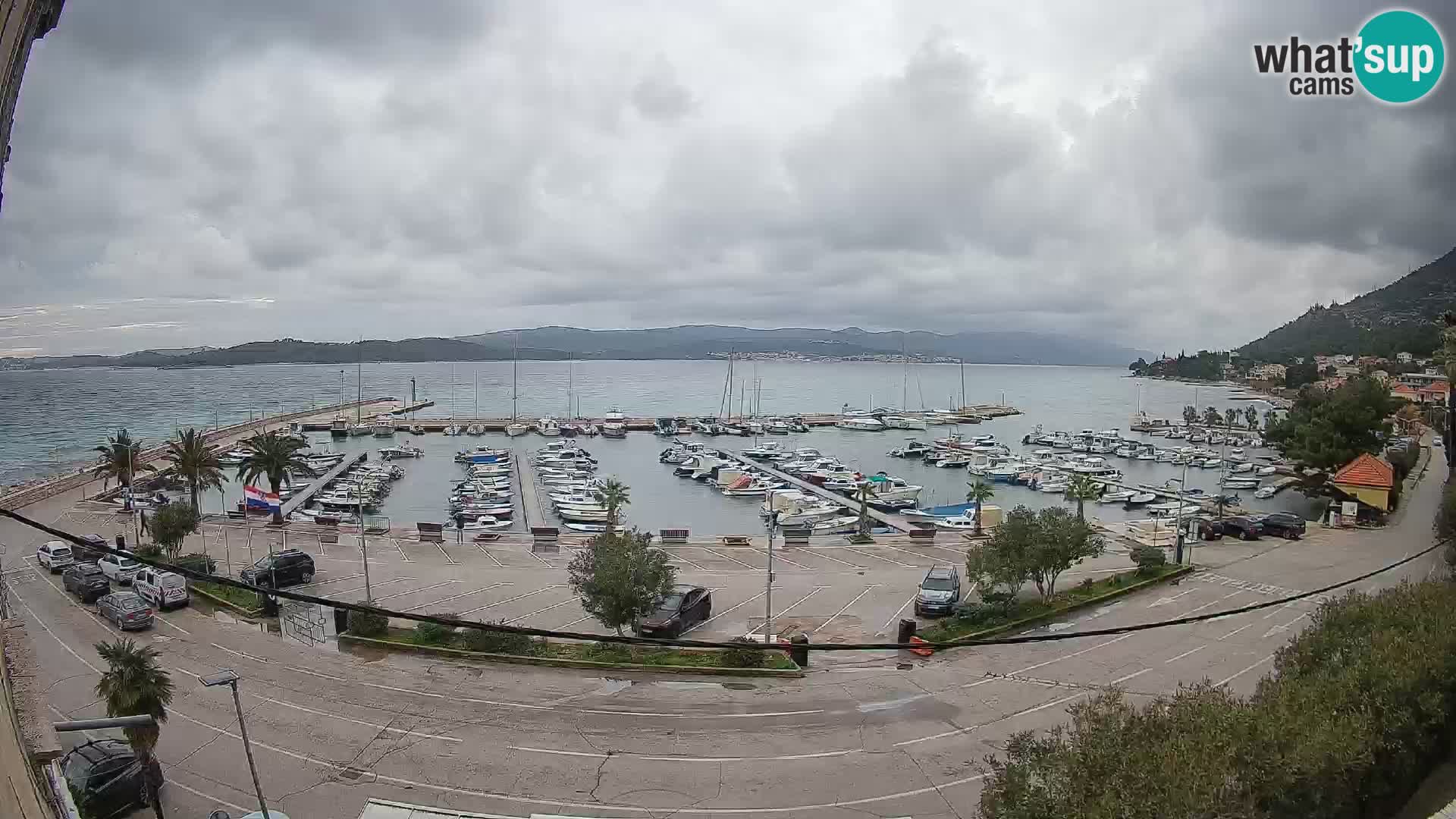 Spletna kamera Orebić Riva – Trajekt za Korčulo v živo