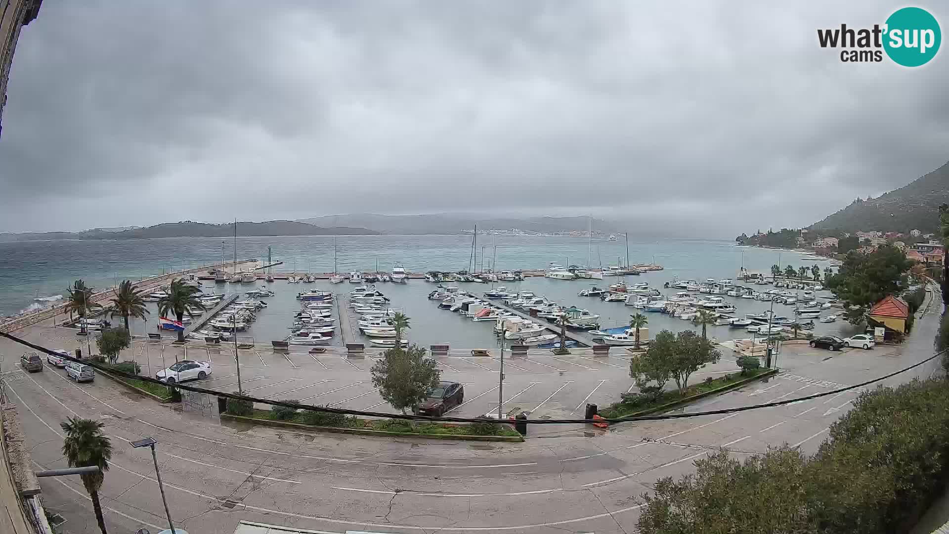 Webcam Orebić Riva – Ferry to Korčula Live