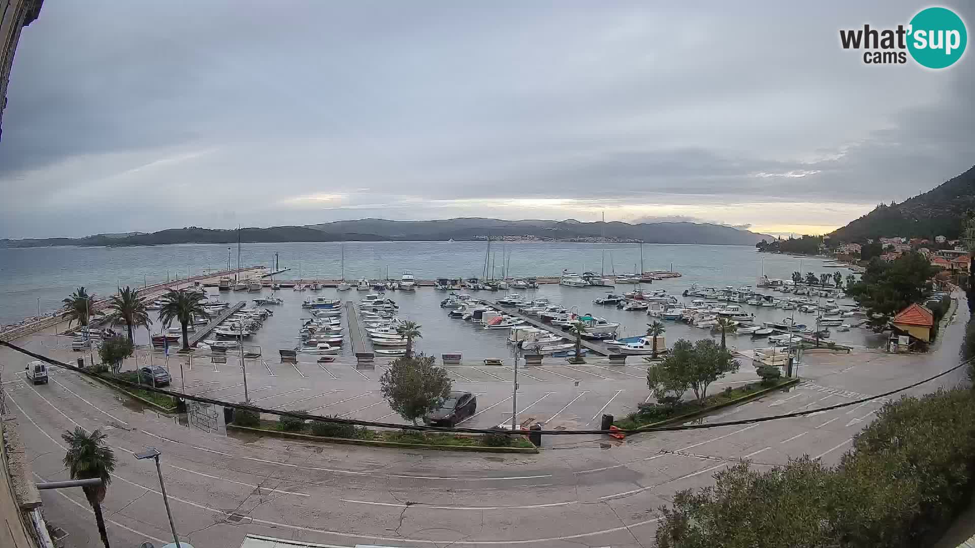 Webcam Orebić Uferpromenade – Fähre nach Korčula Live