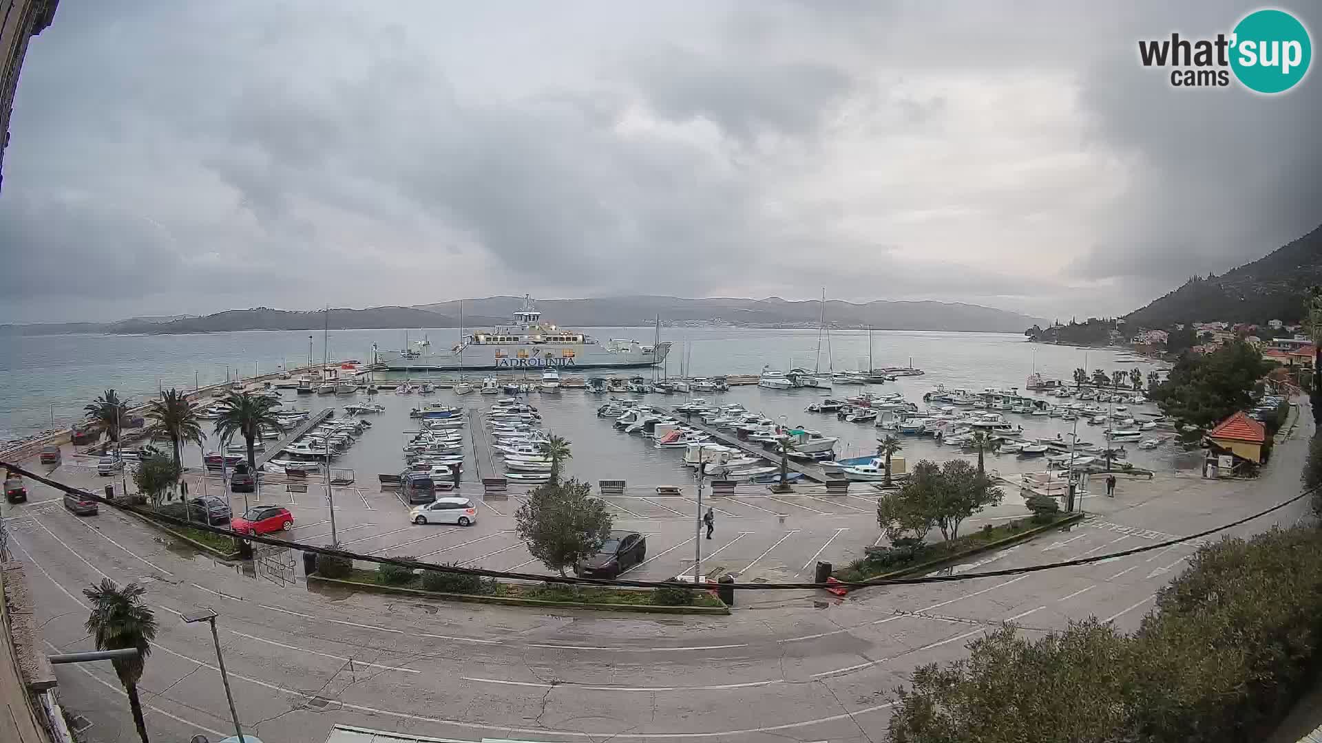 Webcam Orebić Riva – Ferry vers Korčula en direct